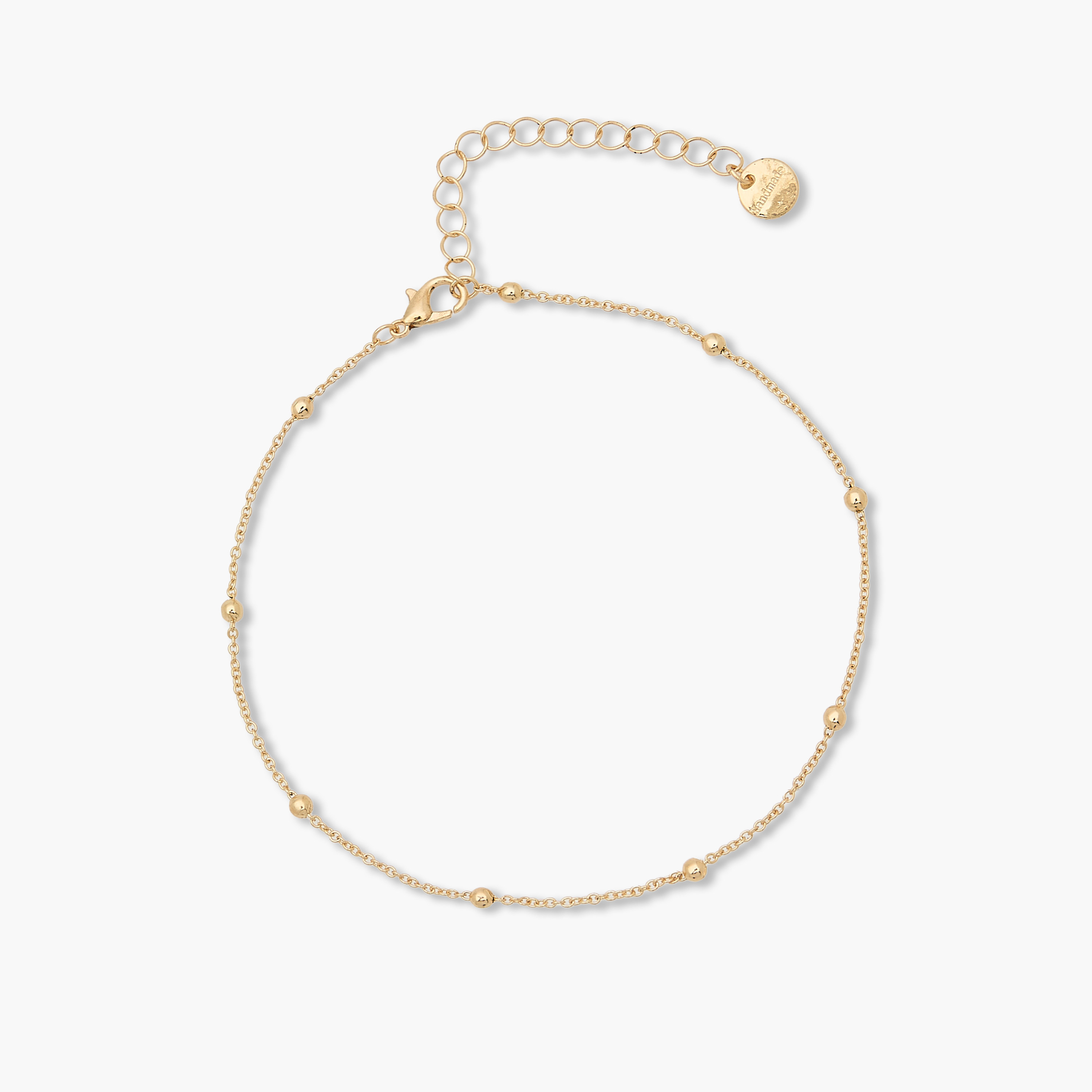 طقم أساور كاحل مزينة بلون ذهبي - 4 قطع-women-watchesandjewellery-jewellery-anklets-image-8