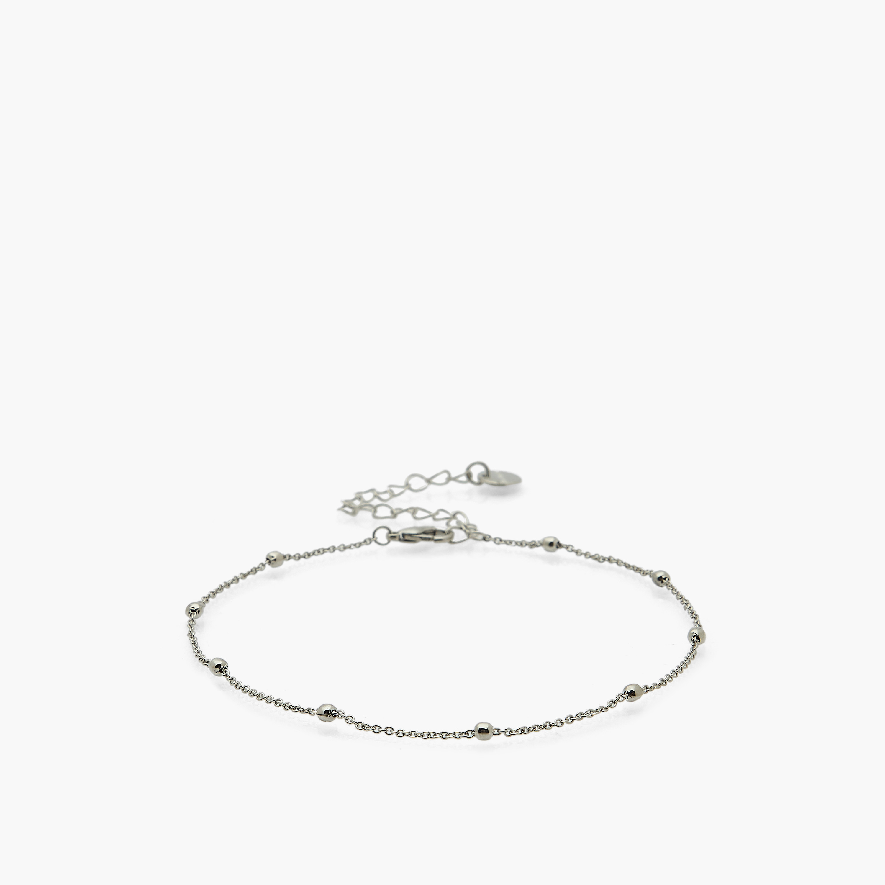 طقم أساور للكاحل باللون الفضي - 3 قطع-women-watchesandjewellery-jewellery-anklets-image-2