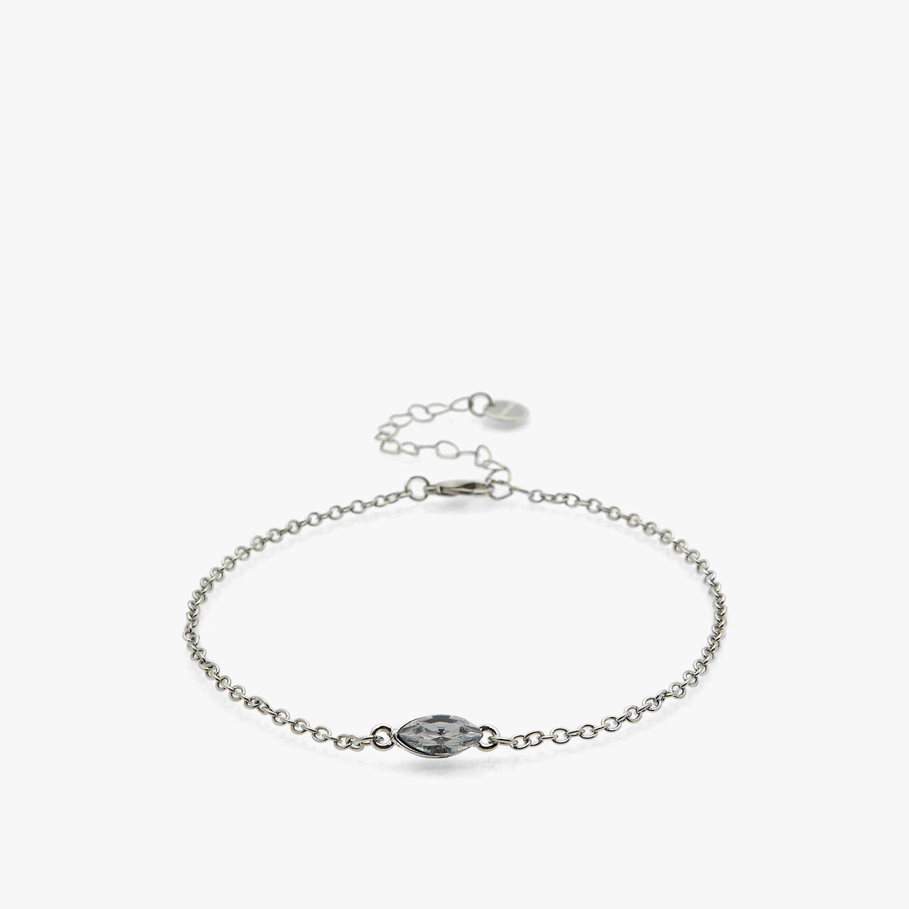 طقم أساور للكاحل باللون الفضي - 3 قطع-women-watchesandjewellery-jewellery-anklets-image-4