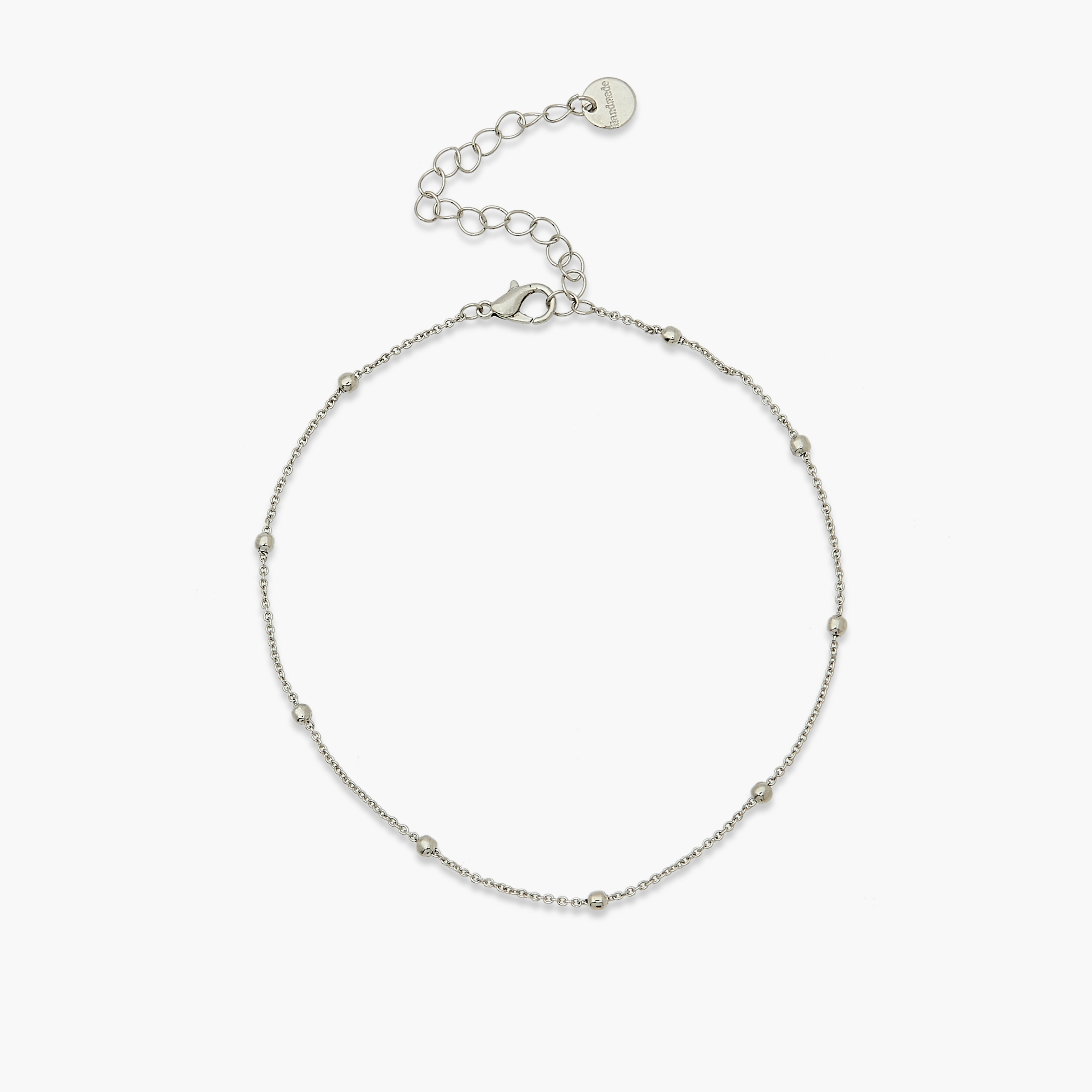 طقم أساور للكاحل باللون الفضي - 3 قطع-women-watchesandjewellery-jewellery-anklets-image-5