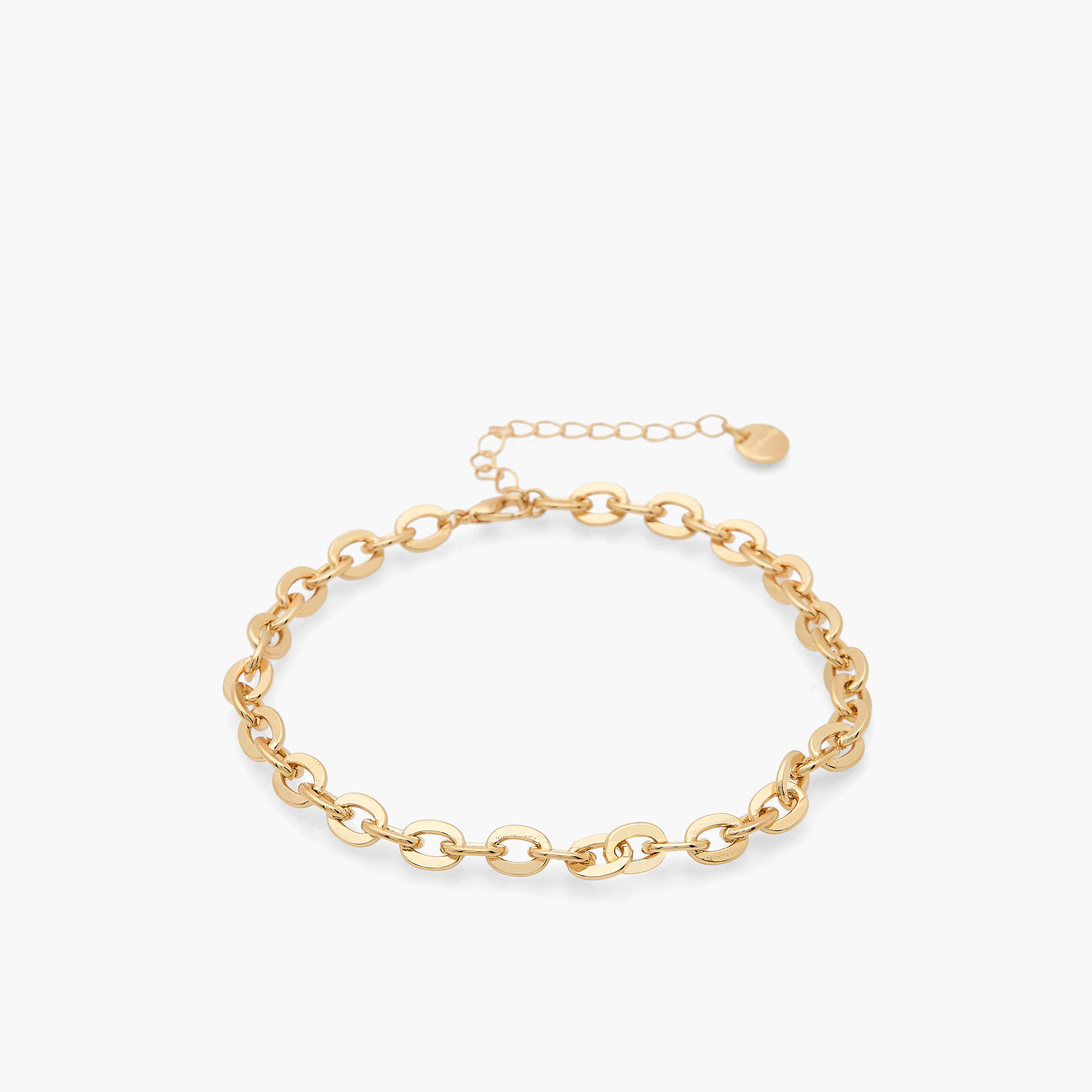 طقم أساور كاحل مزينة بلون ذهبي - 3 قطع-women-watchesandjewellery-jewellery-anklets-image-3