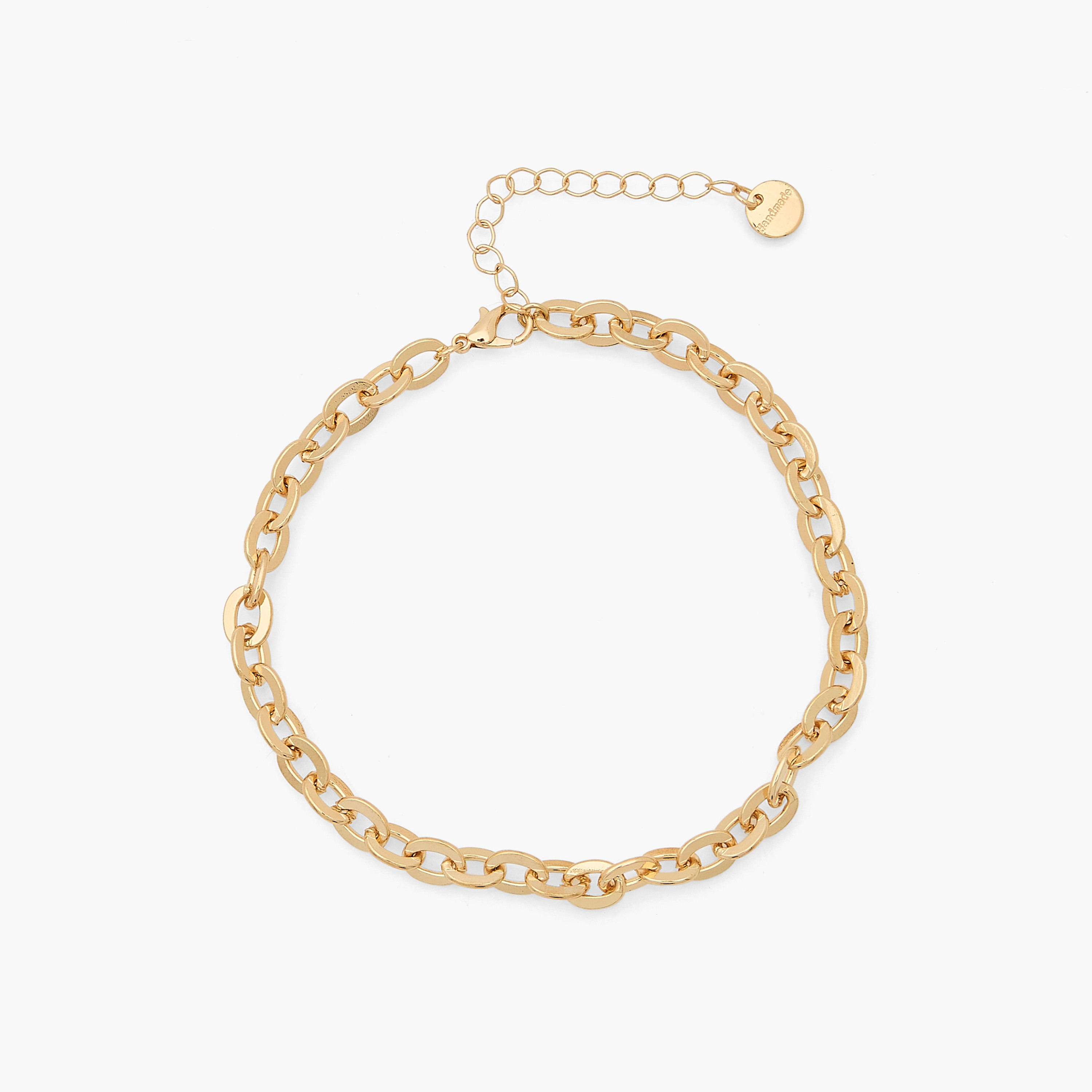 طقم أساور كاحل مزينة بلون ذهبي - 3 قطع-women-watchesandjewellery-jewellery-anklets-image-6