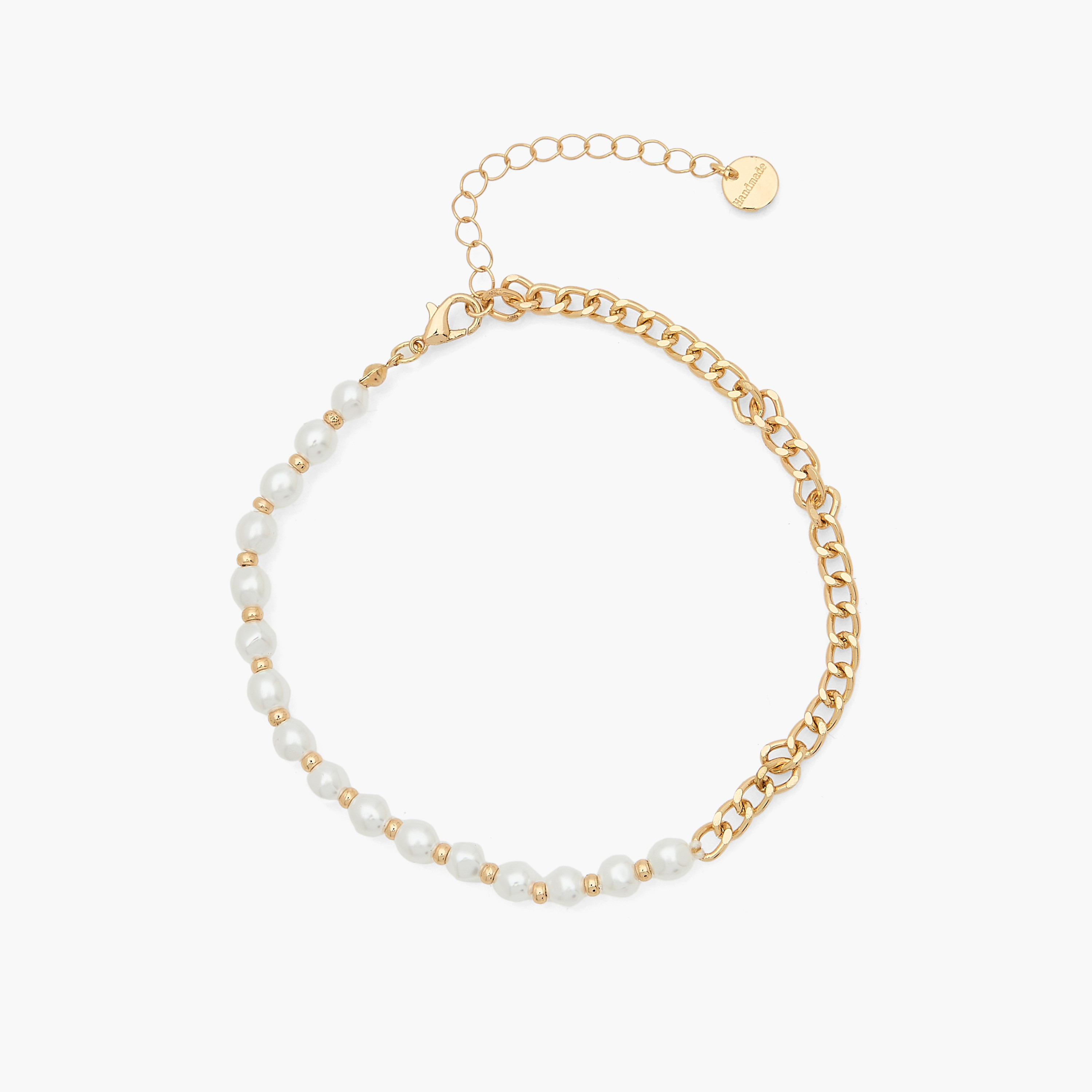 طقم أساور كاحل مزينة بلون ذهبي - 3 قطع-women-watchesandjewellery-jewellery-anklets-image-7