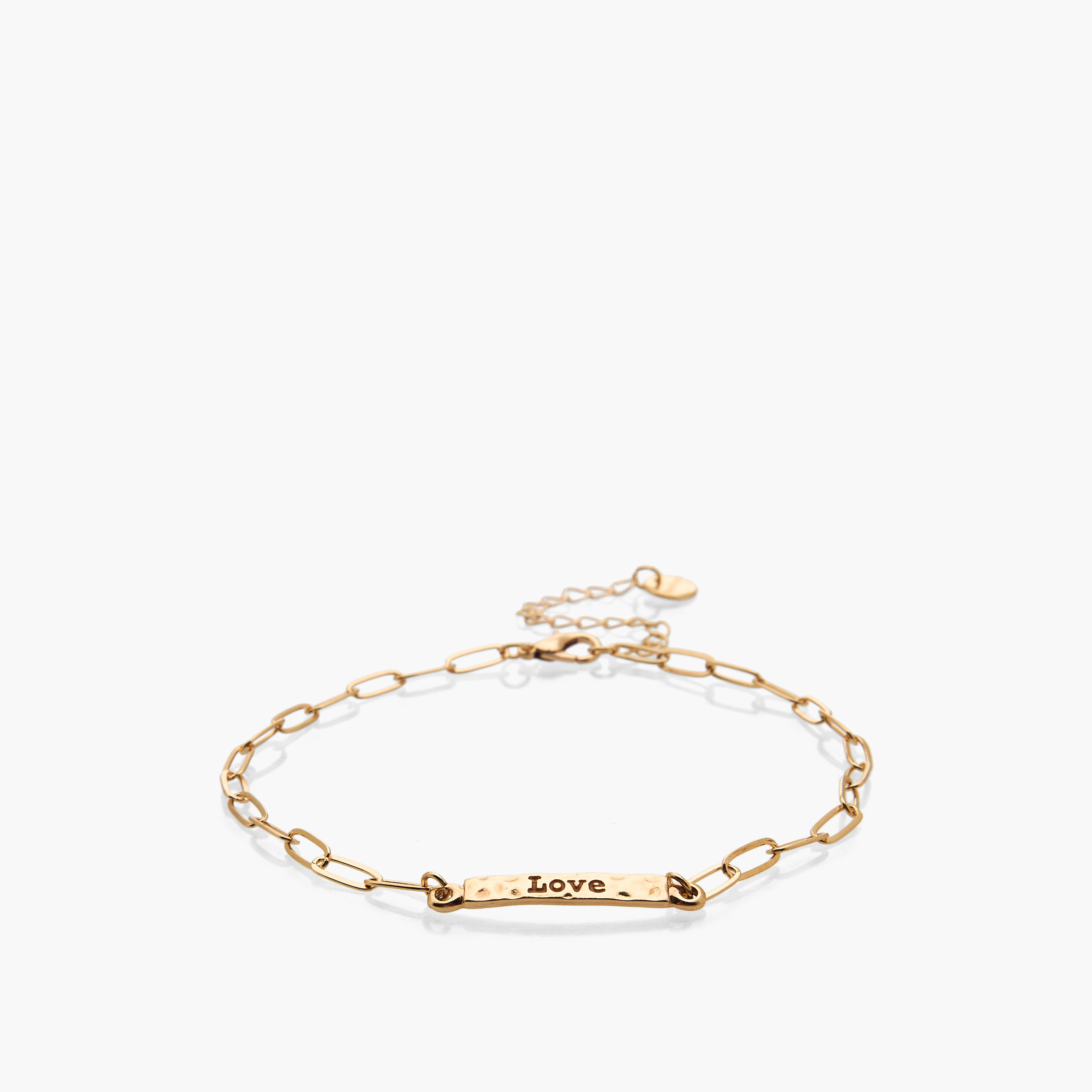 طقم خلخال بتصميم سلسلة باللون الذهبي - 5 قطع-women-watchesandjewellery-jewellery-anklets-image-3