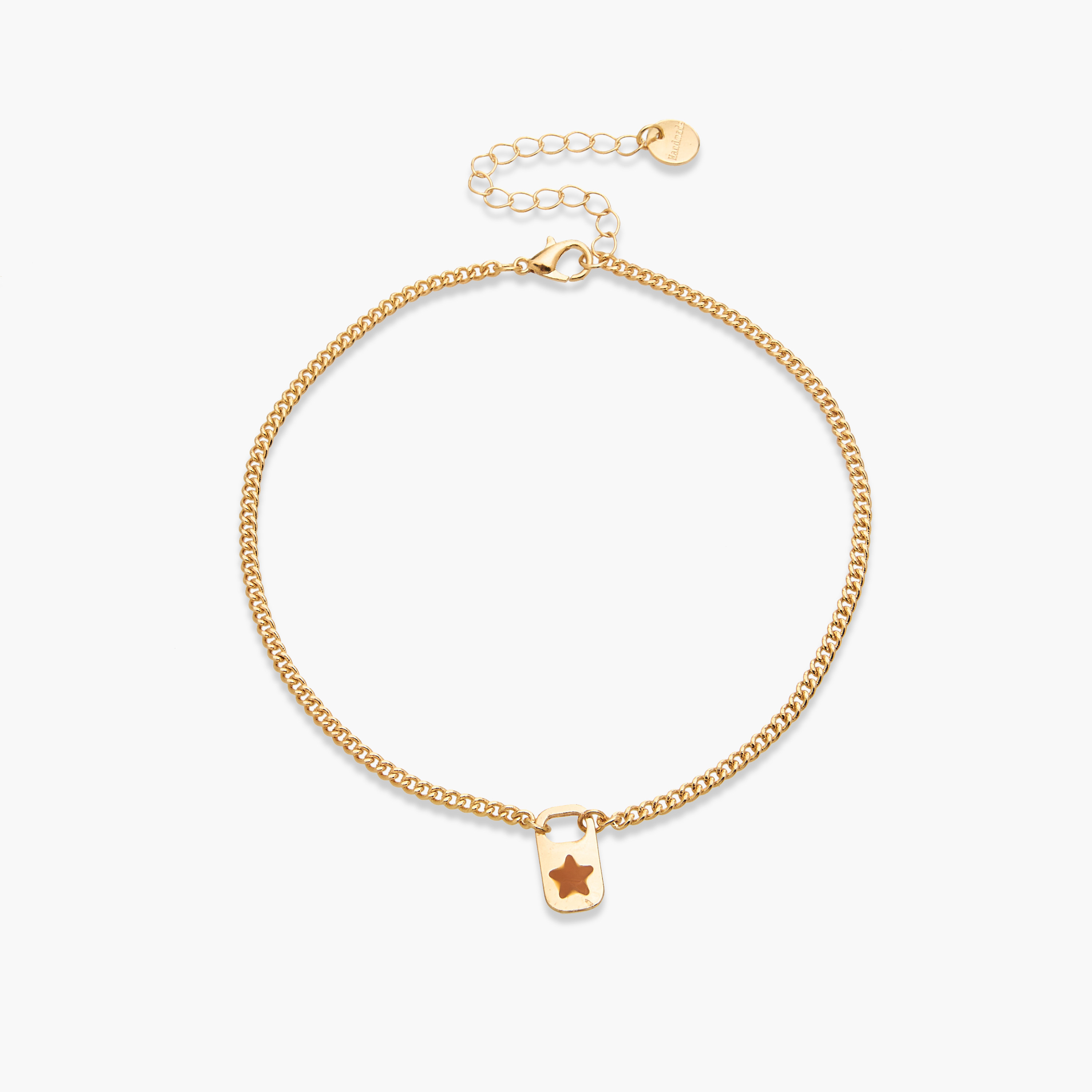 طقم خلخال بتصميم سلسلة باللون الذهبي - 5 قطع-women-watchesandjewellery-jewellery-anklets-image-7
