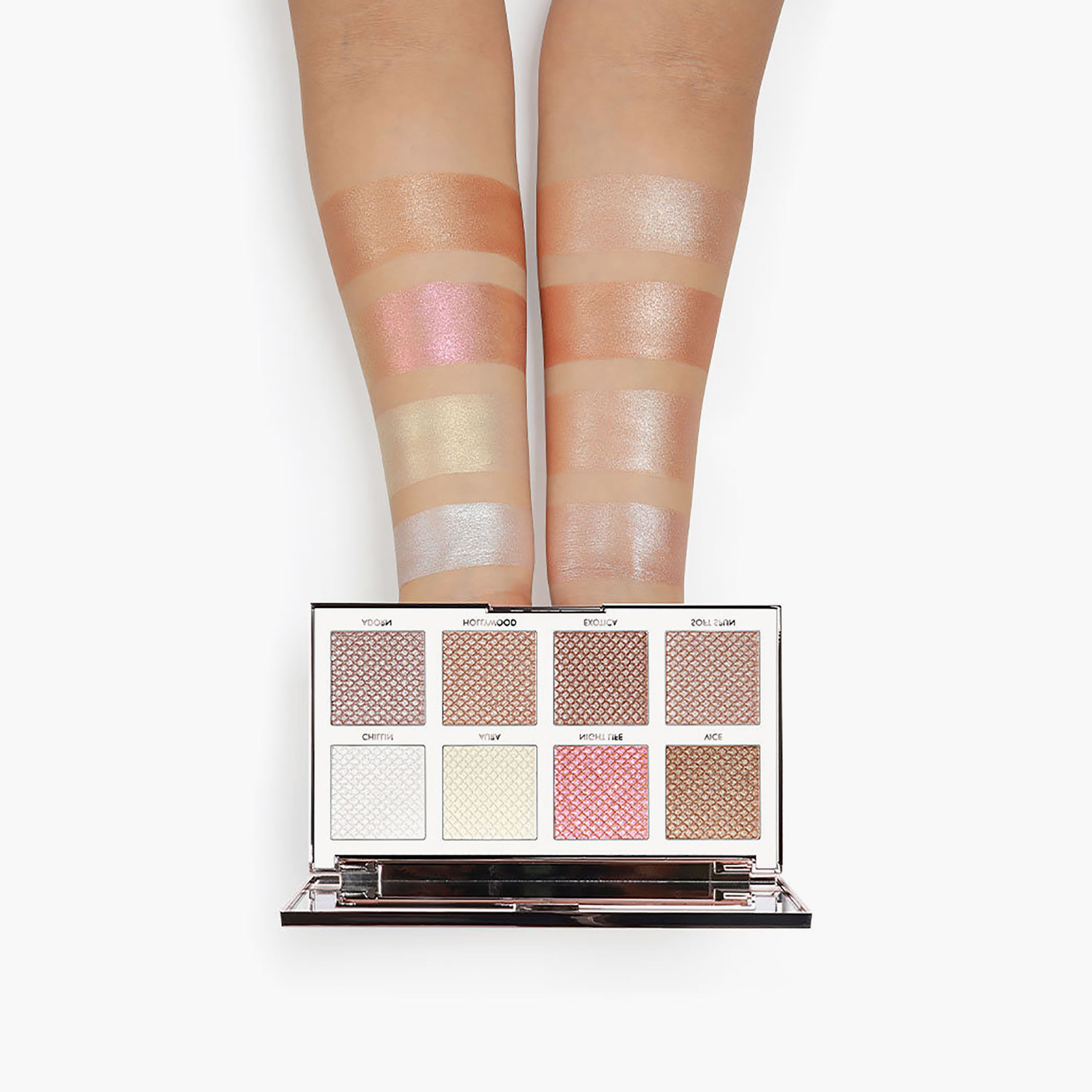 لوحة إضاءة الوجه الأساسية من فوريفر 52 باكستيج، 8 ألوان، 48 غرام-beautyandpersonalcare-makeup-face-highlighters-image-3