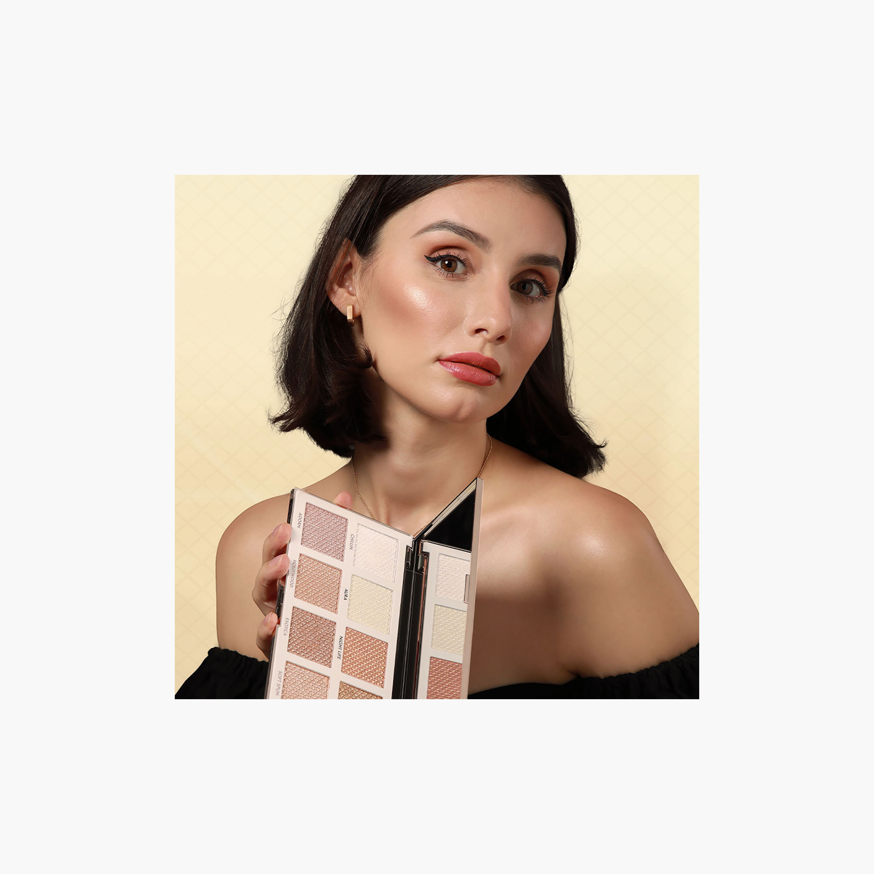 لوحة إضاءة الوجه الأساسية من فوريفر 52 باكستيج، 8 ألوان، 48 غرام-beautyandpersonalcare-makeup-face-highlighters-image-4