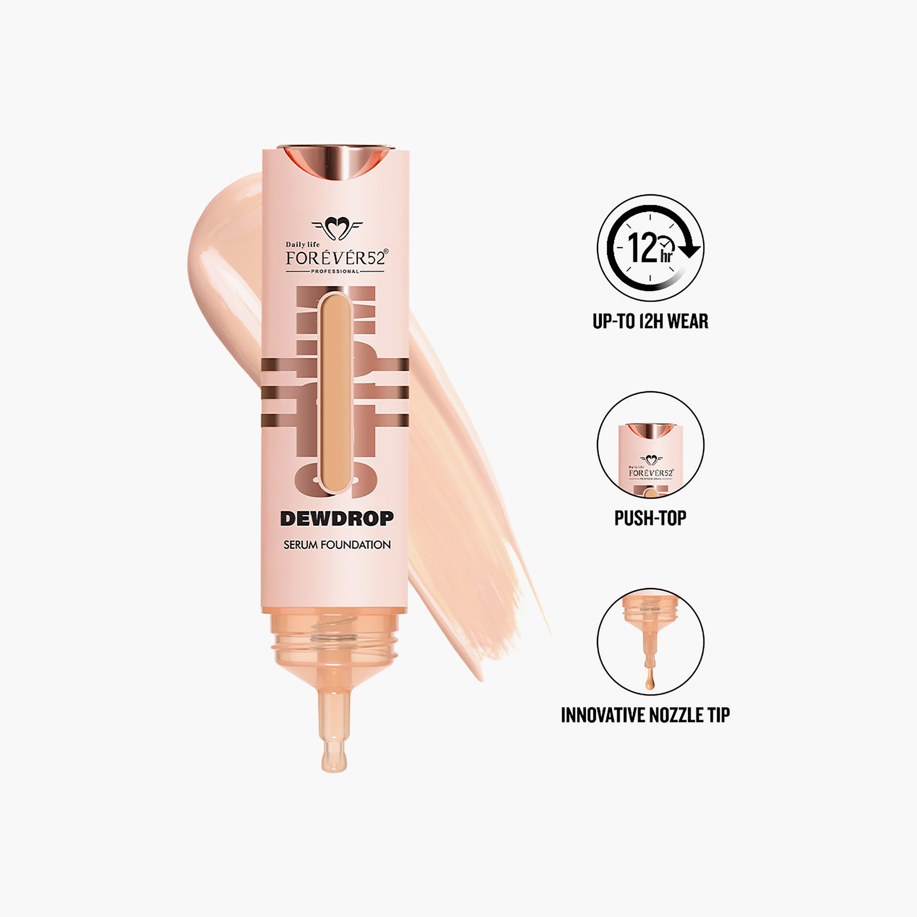 كريم أساس سيروم ديودروب من فوريفر 52، للاستخدام اليومي، 15 غرام-beautyandpersonalcare-makeup-face-foundations-image-7