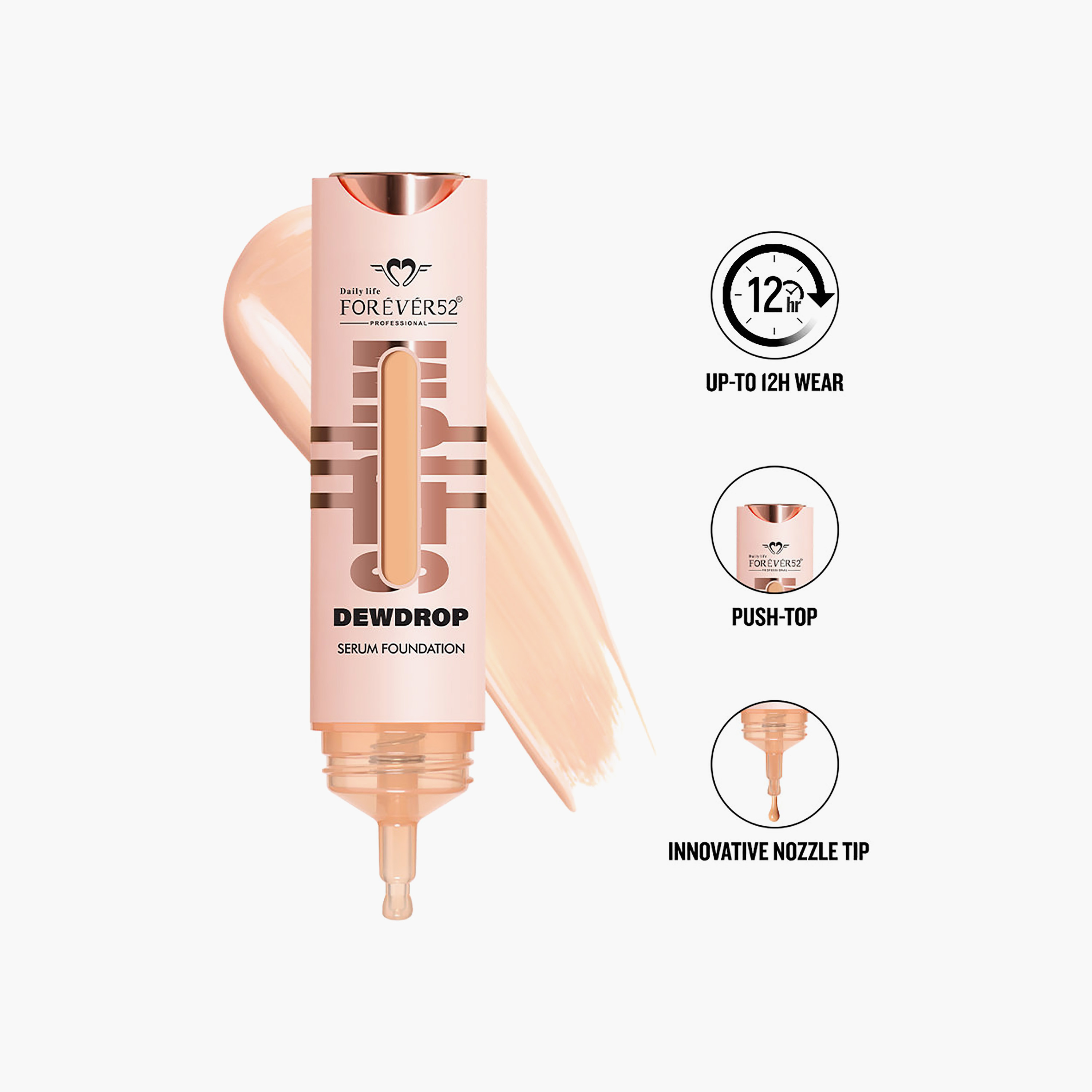 كريم أساس سيروم ديودروب من فوريفر 52، للاستخدام اليومي، 15 غرام-beautyandpersonalcare-makeup-face-foundations-image-28
