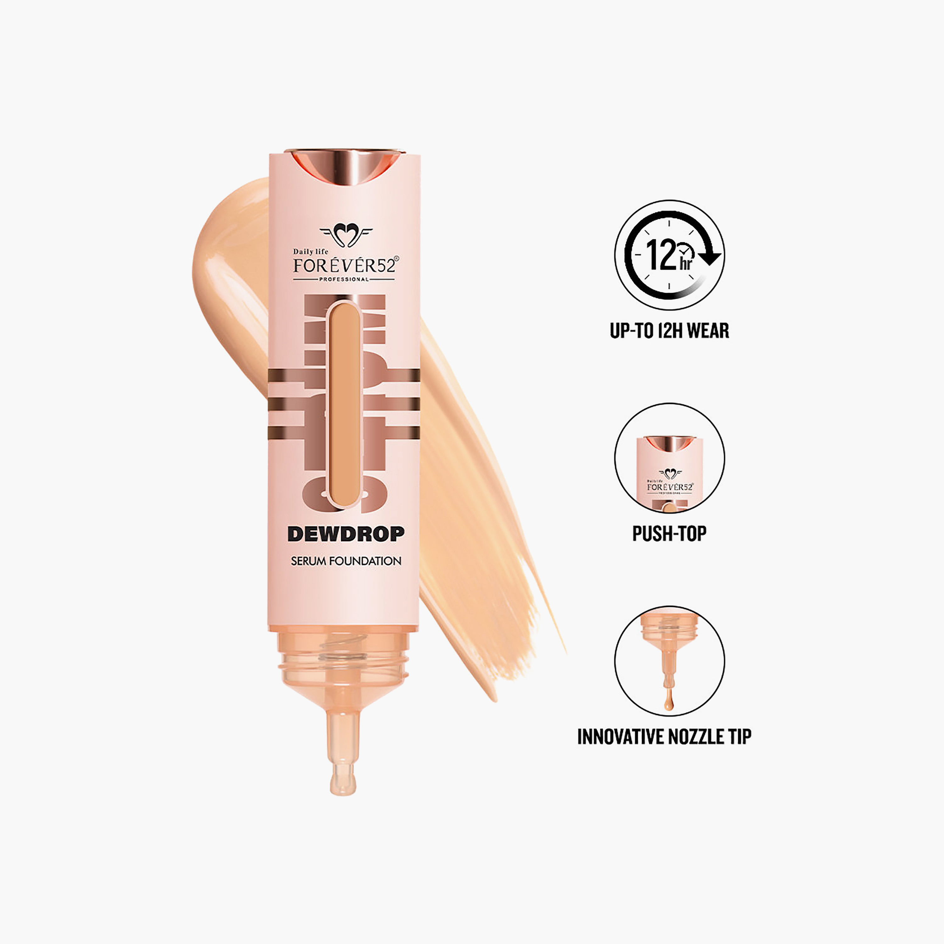 كريم أساس سيروم ديودروب من فوريفر 52، للاستخدام اليومي، 15 غرام-beautyandpersonalcare-makeup-face-foundations-image-14
