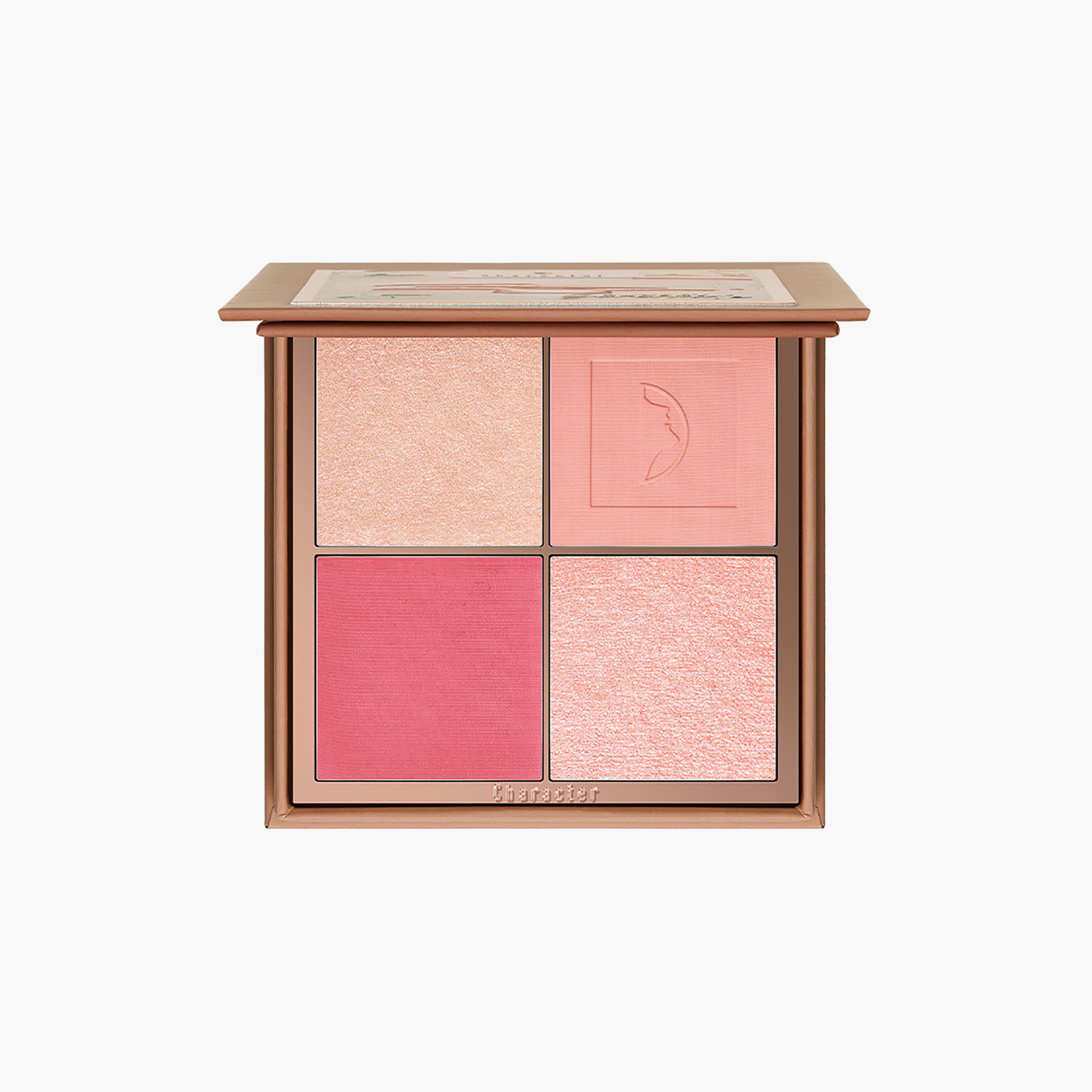 باليت أحمر الخدود والهايلايتر من كاركتر، 4 ألوان، 20 غرام-beautyandpersonalcare-makeup-face-highlighters-image-8