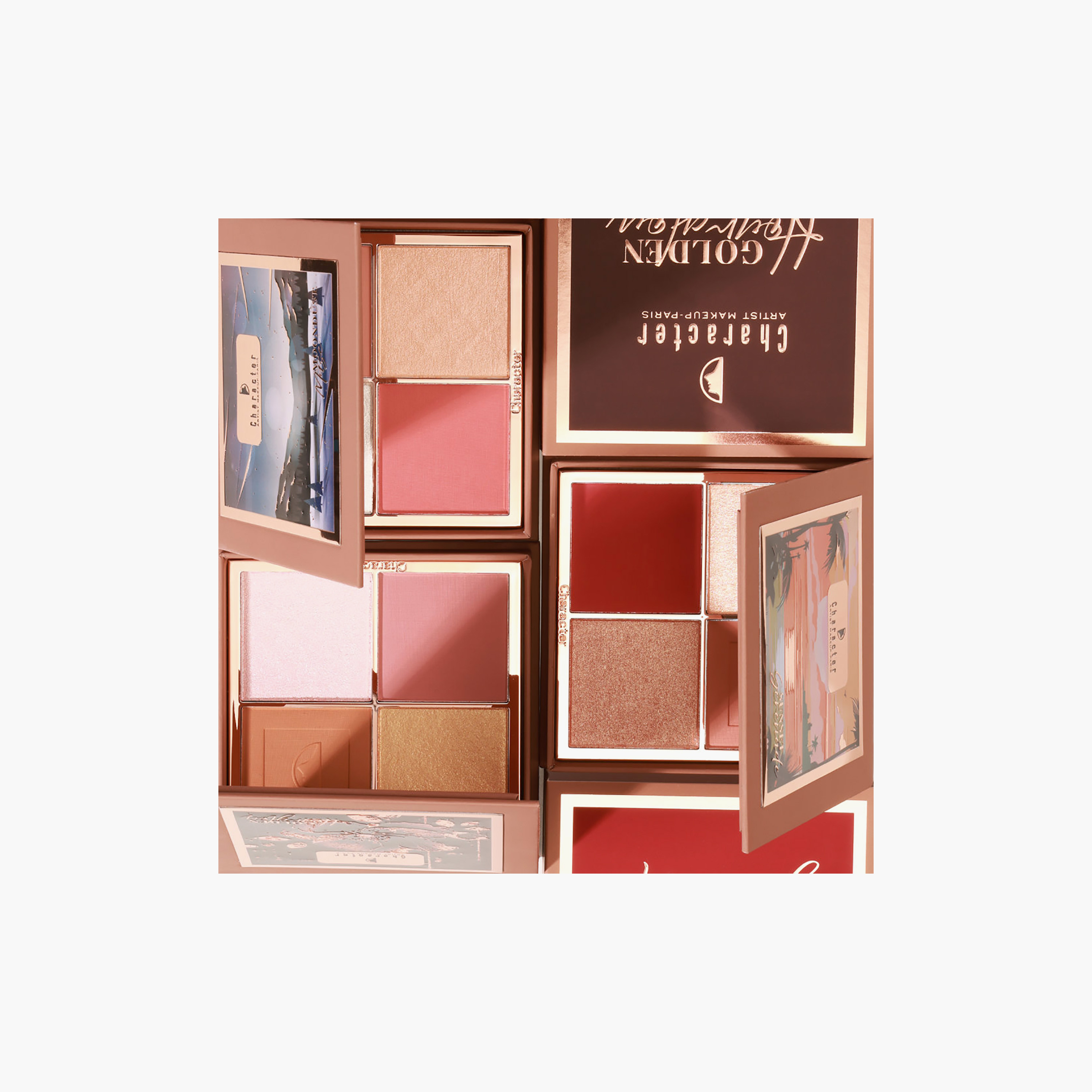 باليت أحمر الخدود والهايلايتر من كاركتر، 4 ألوان، 20 غرام-beautyandpersonalcare-makeup-face-highlighters-image-12