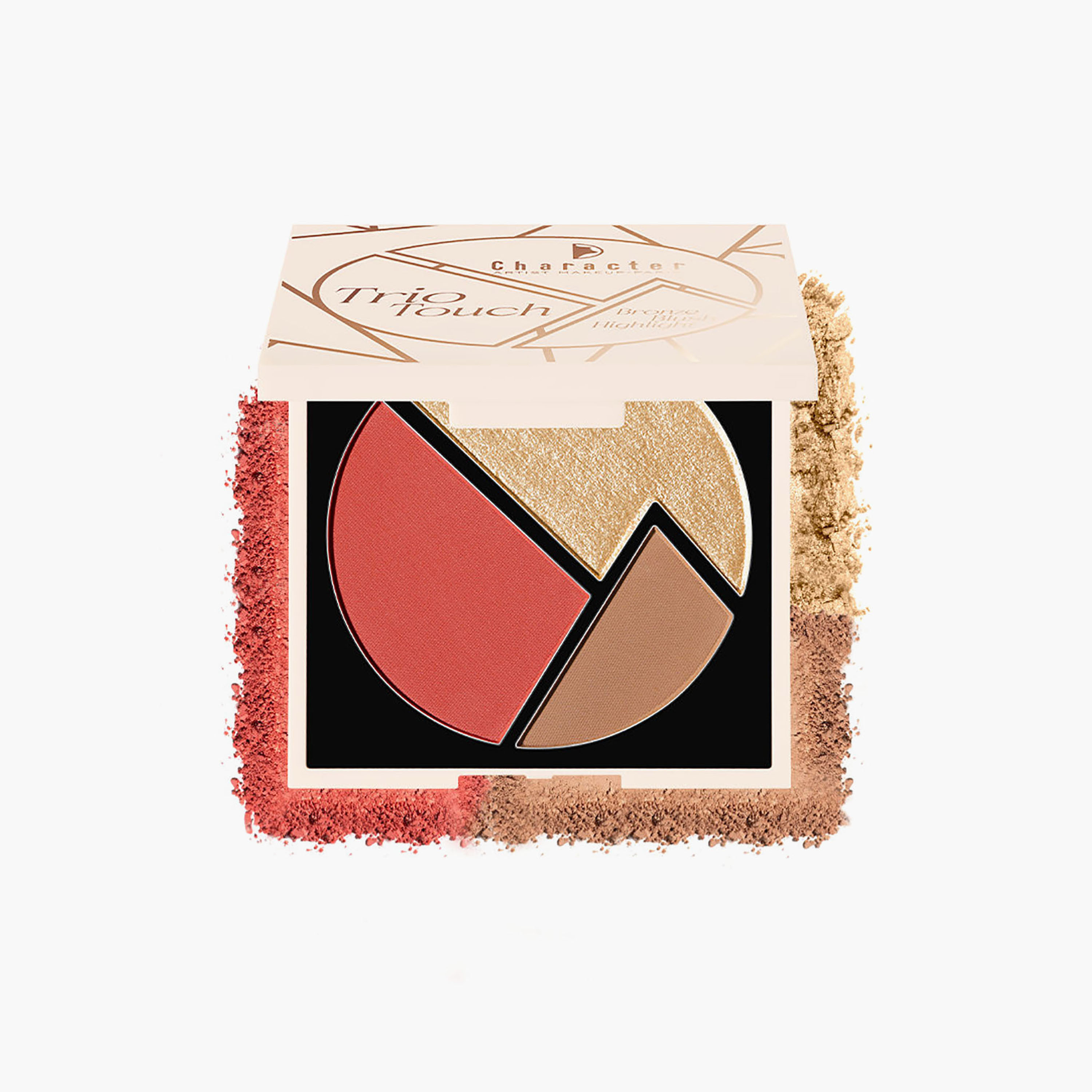 Character Trio Touch Bronze Blush-Highlight Palette 8.2gm-beautyandpersonalcare-makeup-face-highlighters-image-1