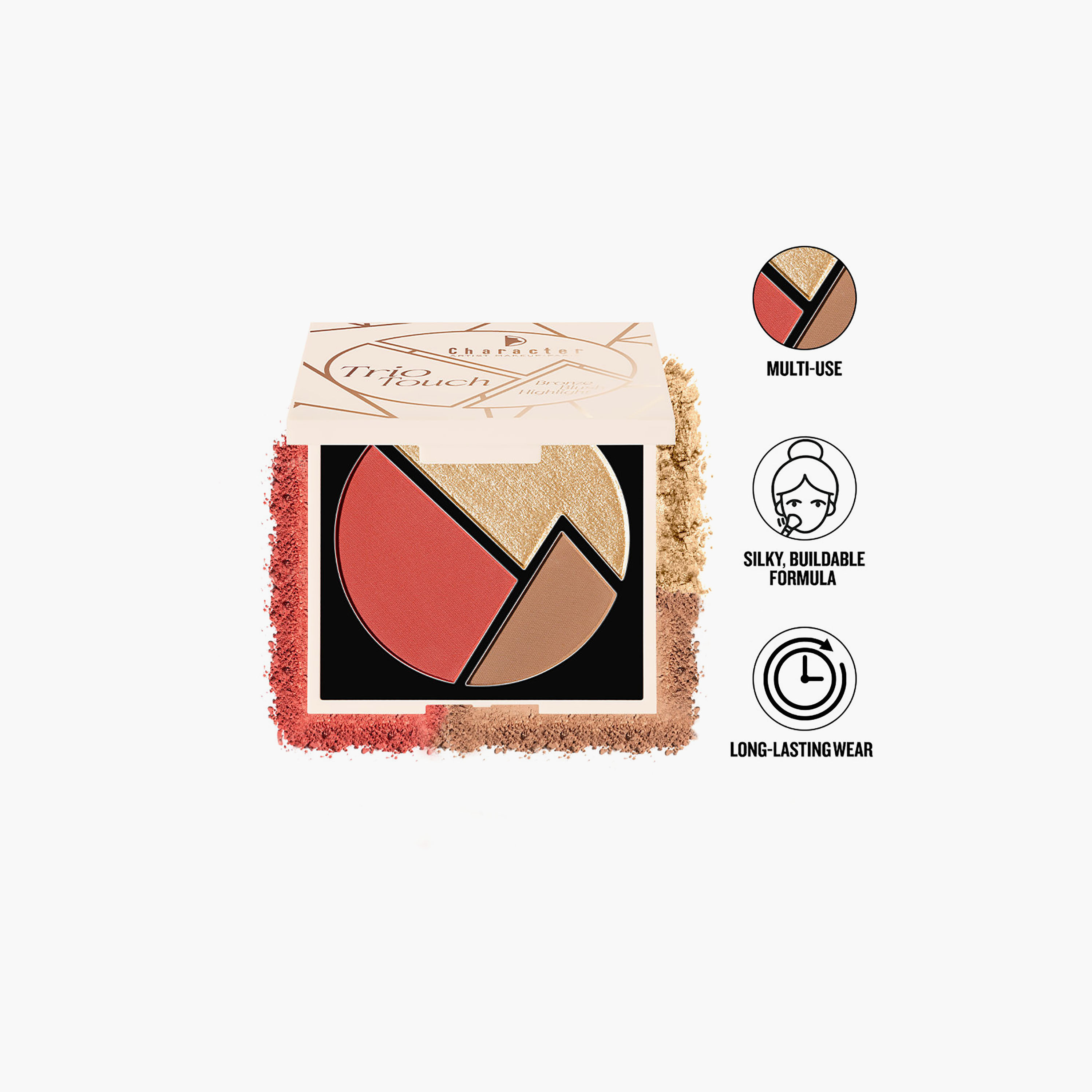 Character Trio Touch Bronze Blush-Highlight Palette 8.2gm-beautyandpersonalcare-makeup-face-highlighters-image-6