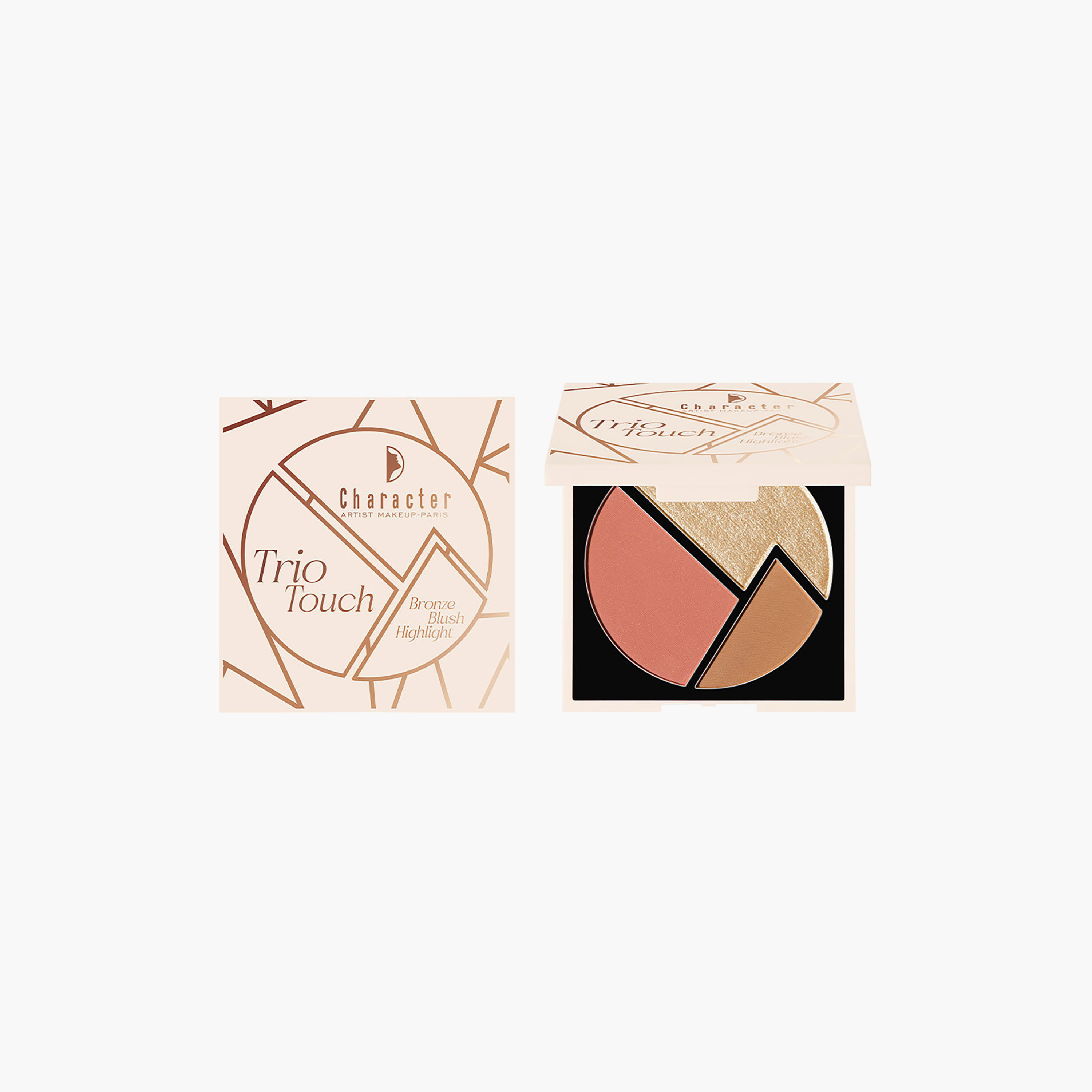 باليت أحمر الخدود والإضاءة الثلاثية من كاركتر تاتش برونز، 8.2 غرام-beautyandpersonalcare-makeup-face-highlighters-image-28
