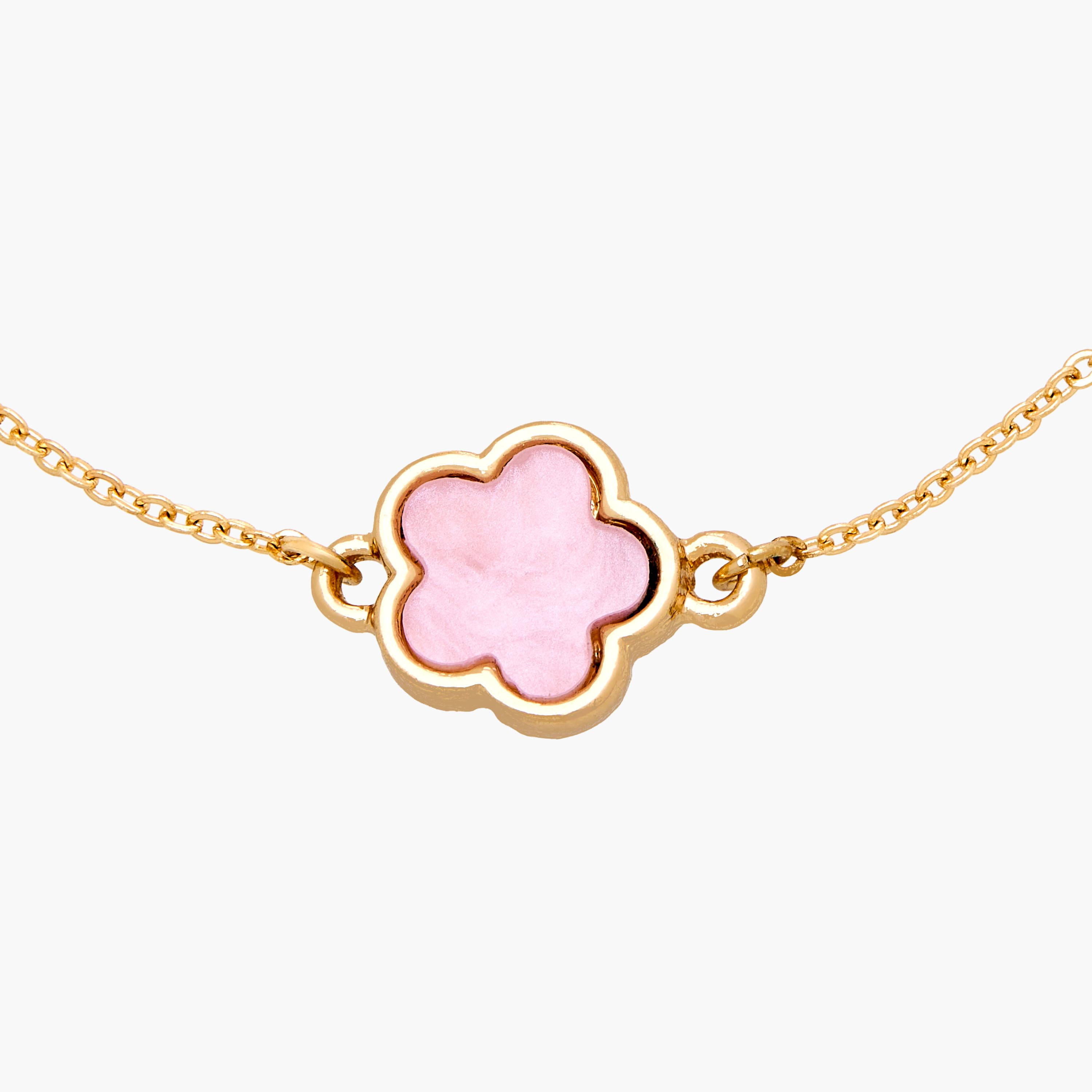 Metallic Clover Charm Bracelet-women-watchesandjewellery-jewellery-banglesandbracelets-image-5