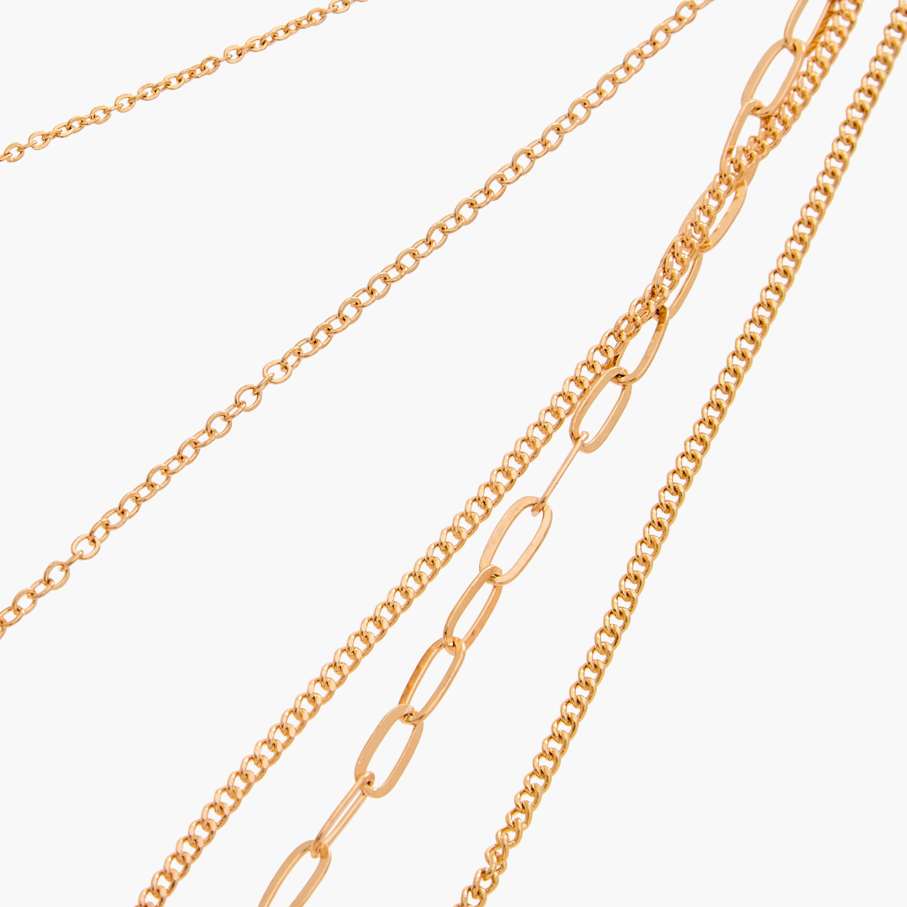 قلادة ذهبية متعددة الطبقات بدلايات-women-watchesandjewellery-jewellery-necklacesandpendants-image-3