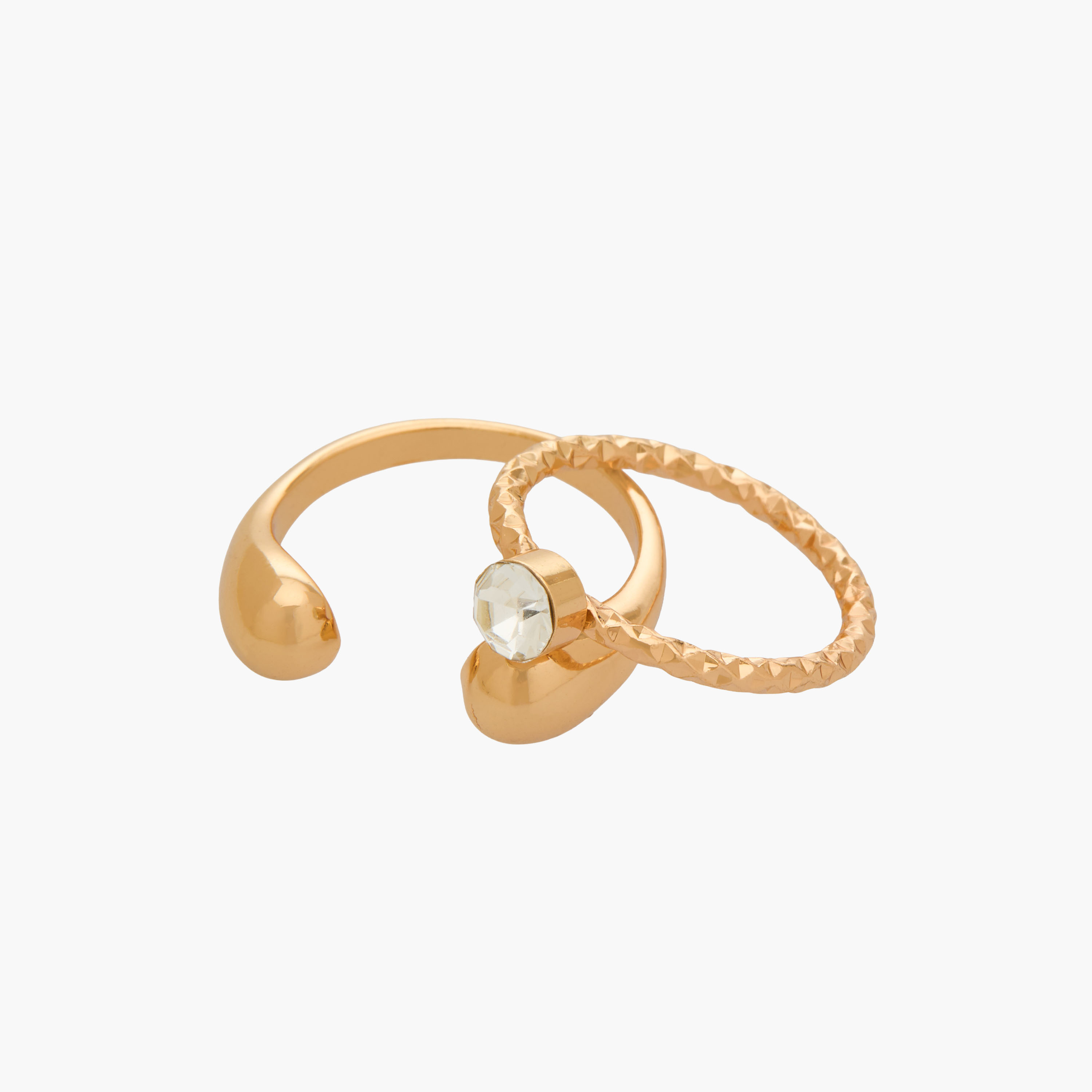 Set of 7 - Assorted Gold Tone Rings-women-watchesandjewellery-jewellery-rings-image-3