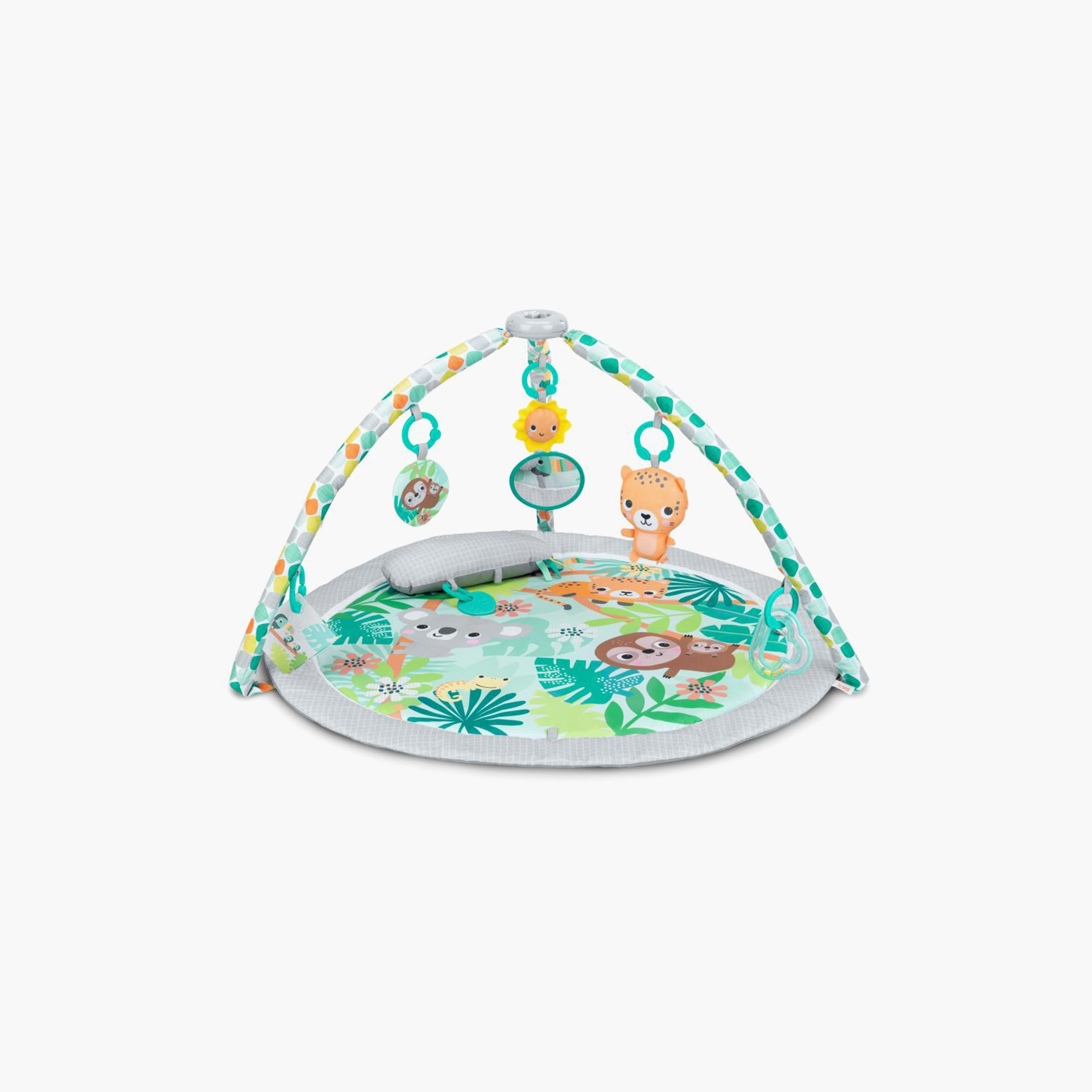 Bright Starts Pop & Wiggle Wild Rainforest Play Mat Set-baby-infantactivity-playpensandplaymats-image-1