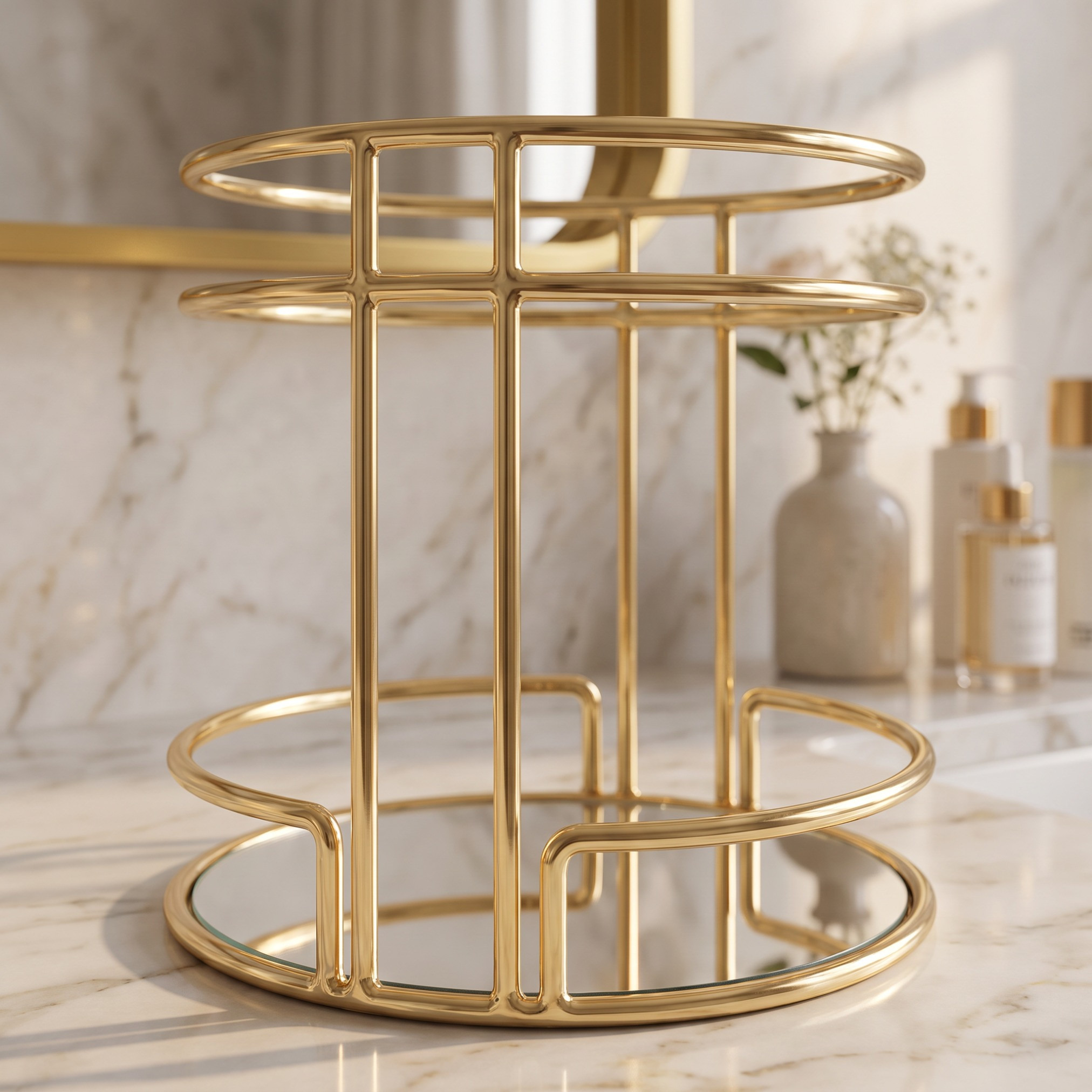 صينية تخزين زجاج بطابقين - 20 سم-household-storage-storagesolutions-storageboxesandbaskets-image-3