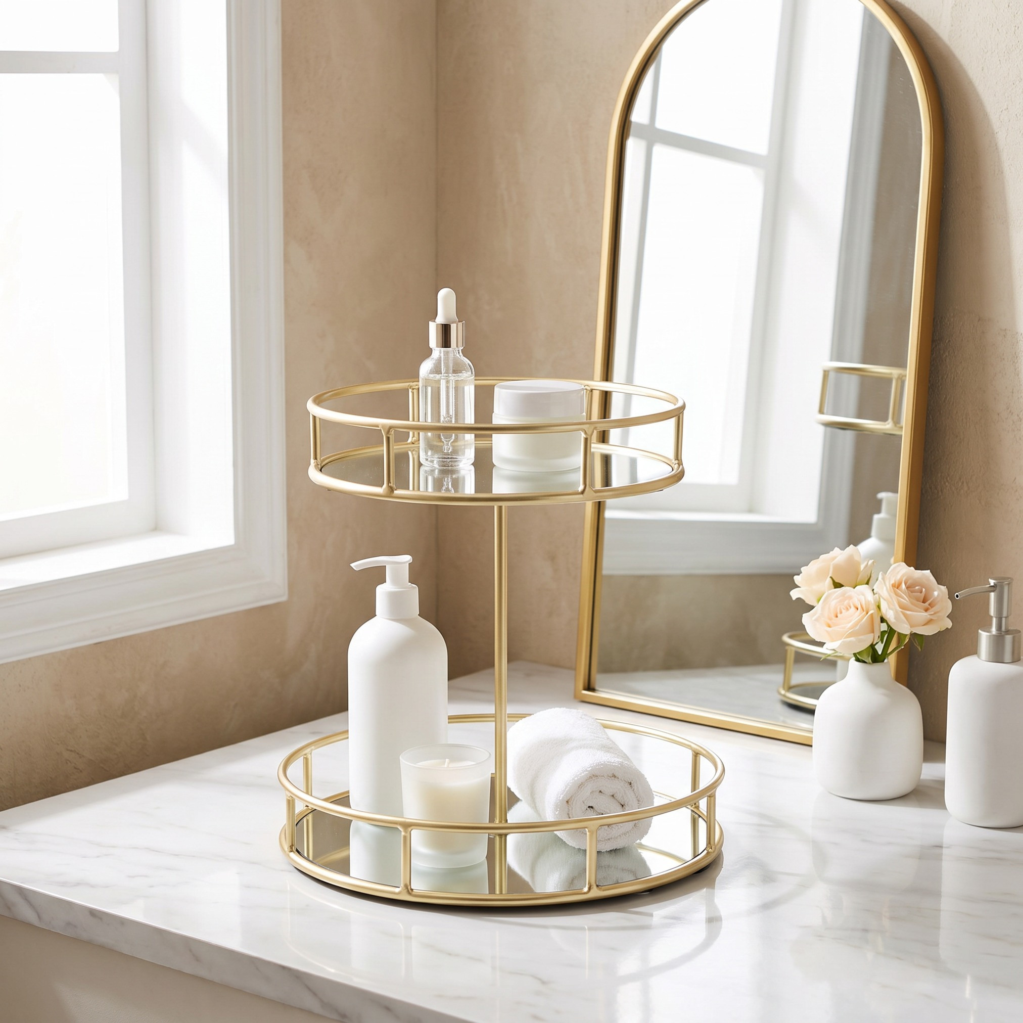 صينية تخزين زجاج بطابقين - 20 سم-household-storage-storagesolutions-storageboxesandbaskets-image-4