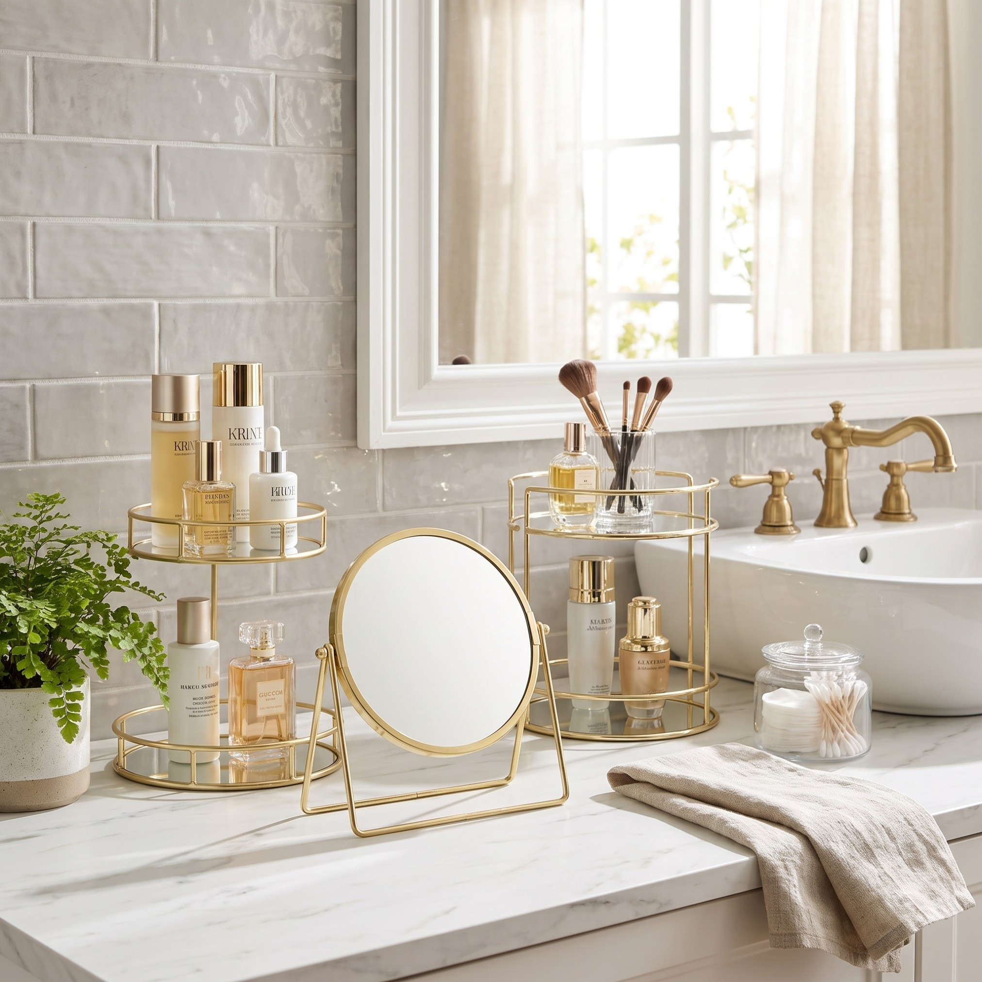 صينية تخزين زجاج بطابقين - 20 سم-household-storage-storagesolutions-storageboxesandbaskets-image-5