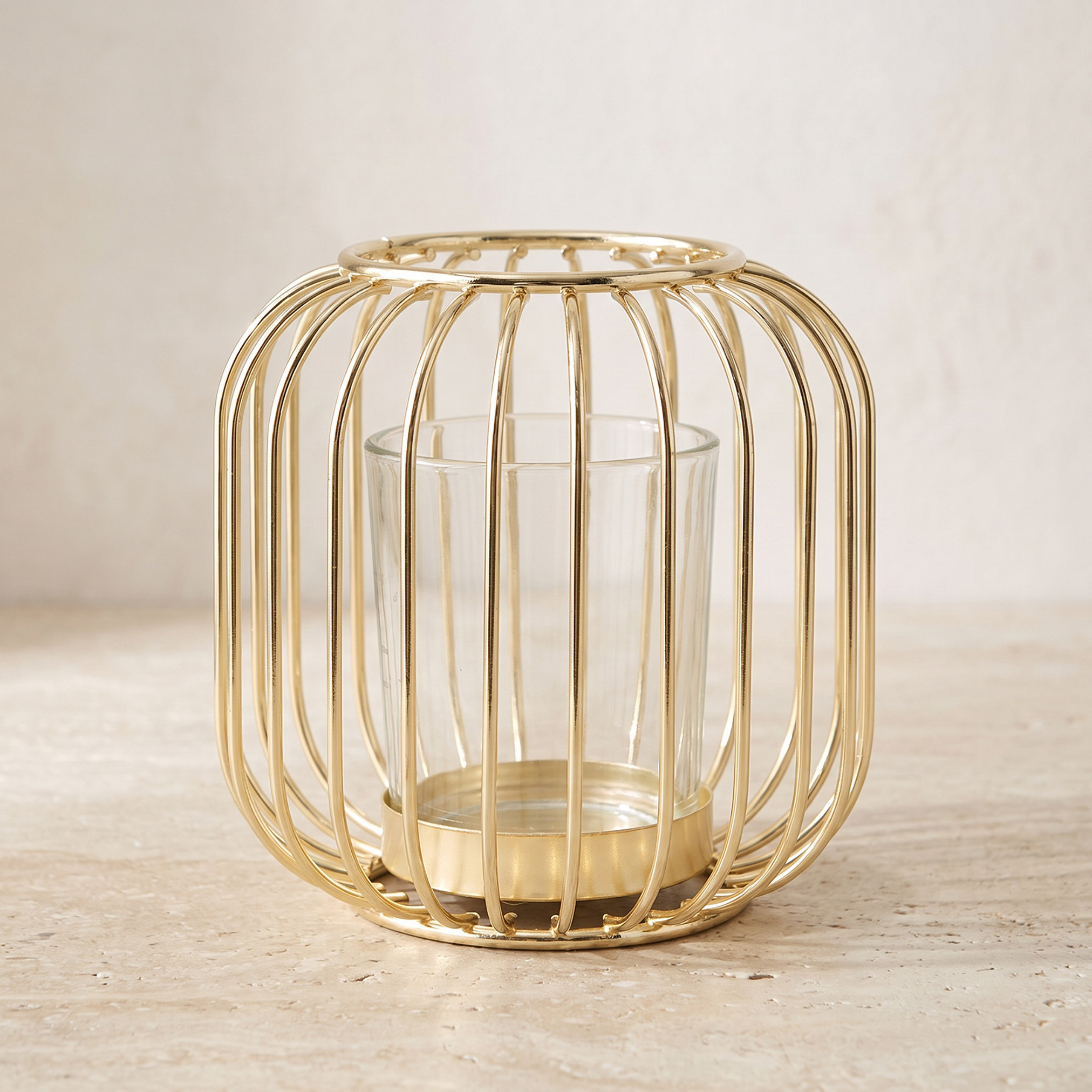 Decor Candle Holder with Glass - 11 cm-household-decor-candleholdersandlanterns-image-1