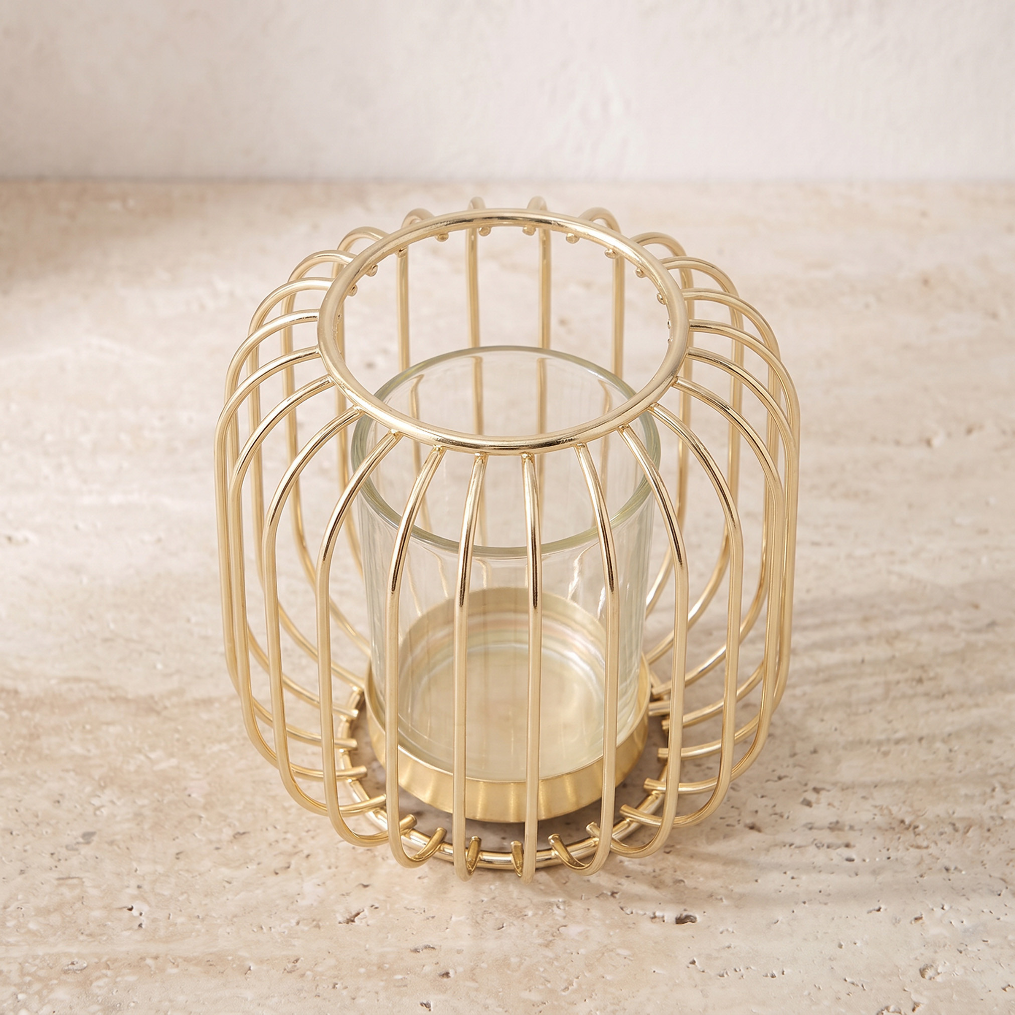 Decor Candle Holder with Glass - 11 cm-household-decor-candleholdersandlanterns-image-2