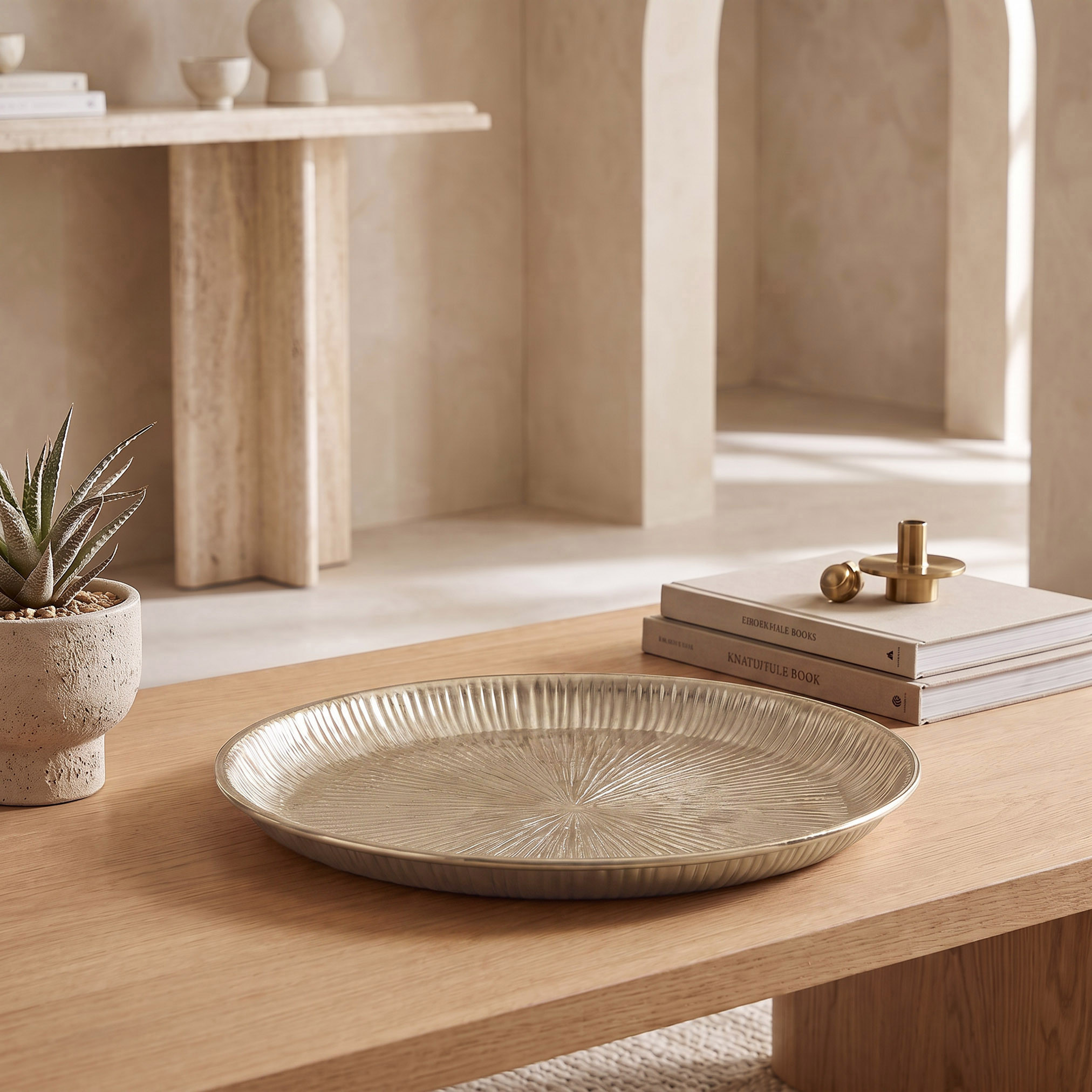 صينية ديكور بارزة الملمس - 30 سم-household-decor-boxesandtrays-image-2