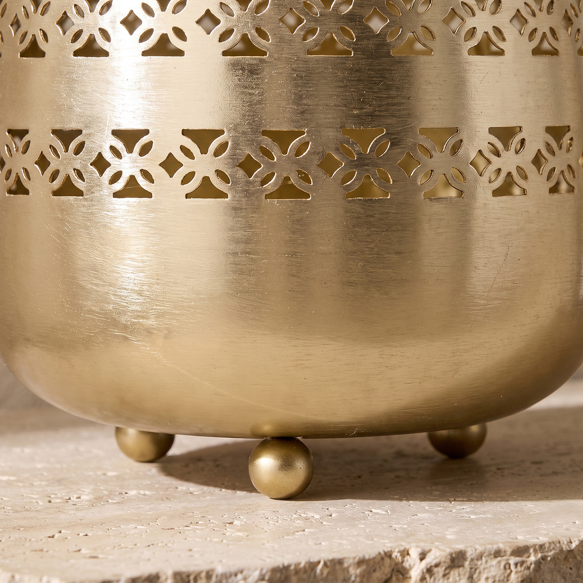 Decorative Floral Cutwork Vase - 21 cm-household-decor-vasesandbowls-image-3