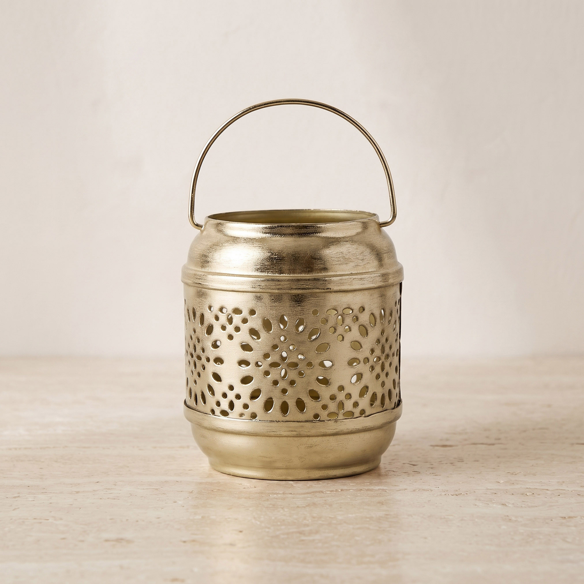Decorative Metal Tealight Holder - 9 cm-household-lighting-tableanddesklamps-image-1