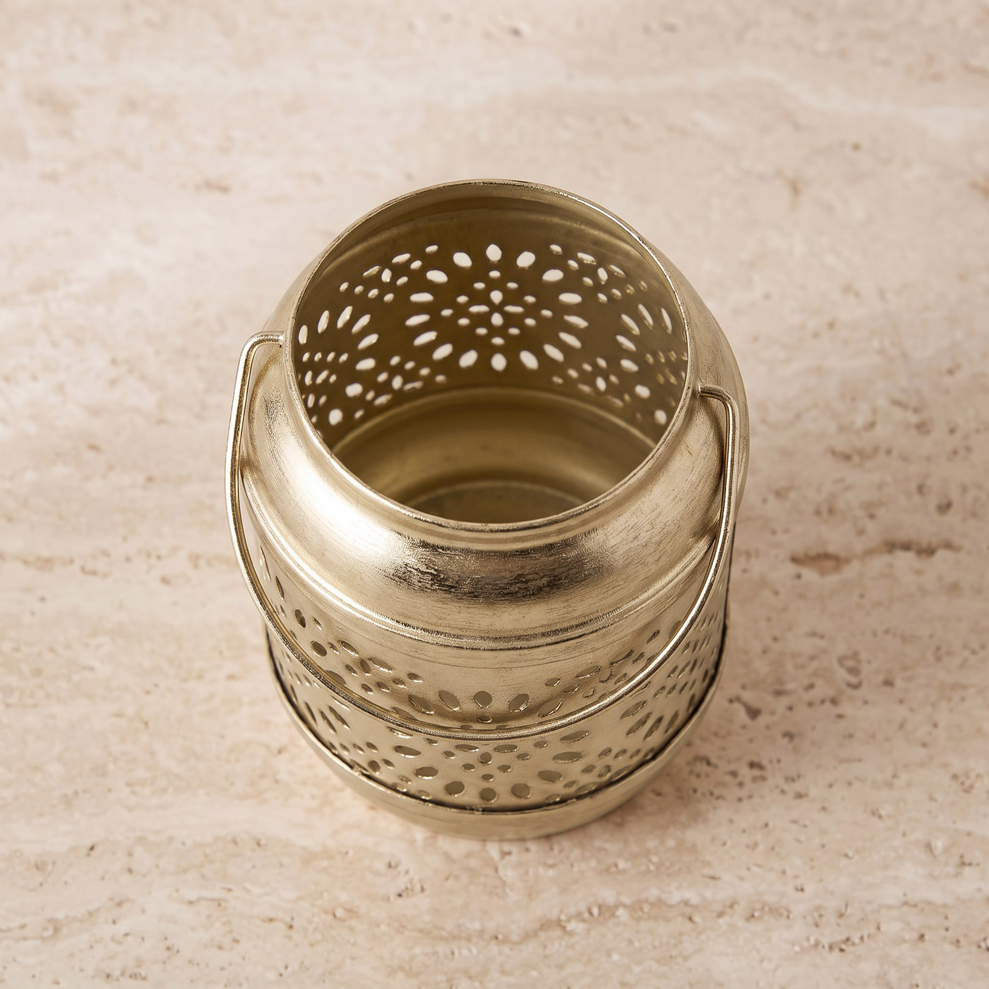 Decorative Metal Tealight Holder - 9 cm-household-lighting-tableanddesklamps-image-2
