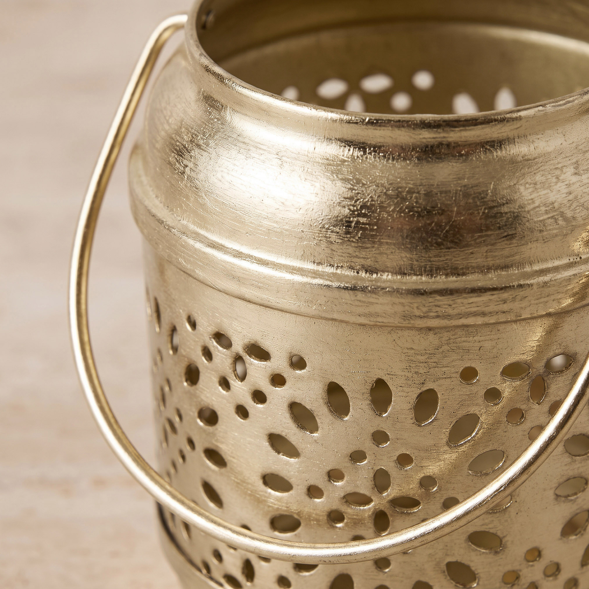 Decorative Metal Tealight Holder - 9 cm-household-lighting-tableanddesklamps-image-3