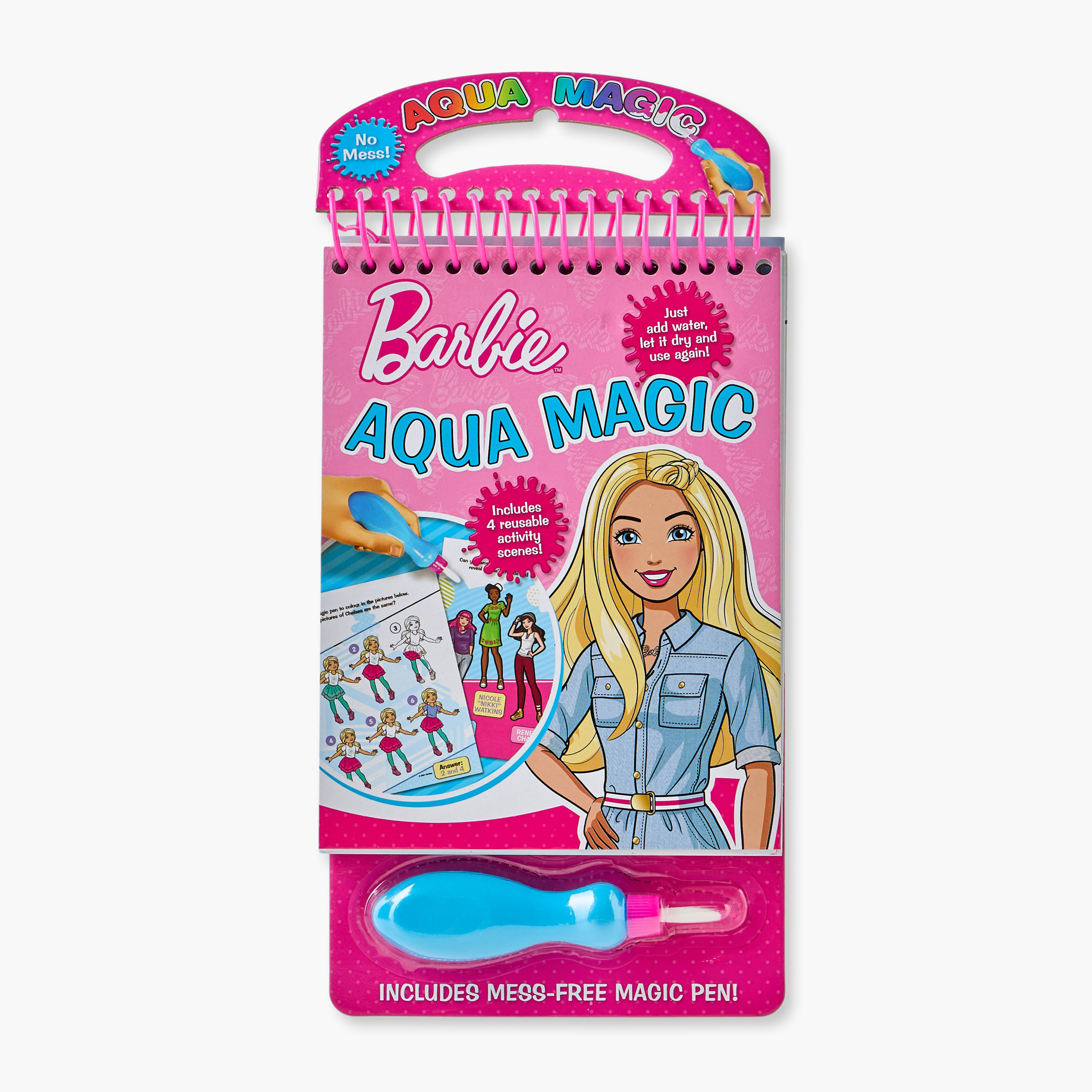 كتاب التلوين السحري بالماء مع القلم من باربي-school-artsandcrafts-image-1