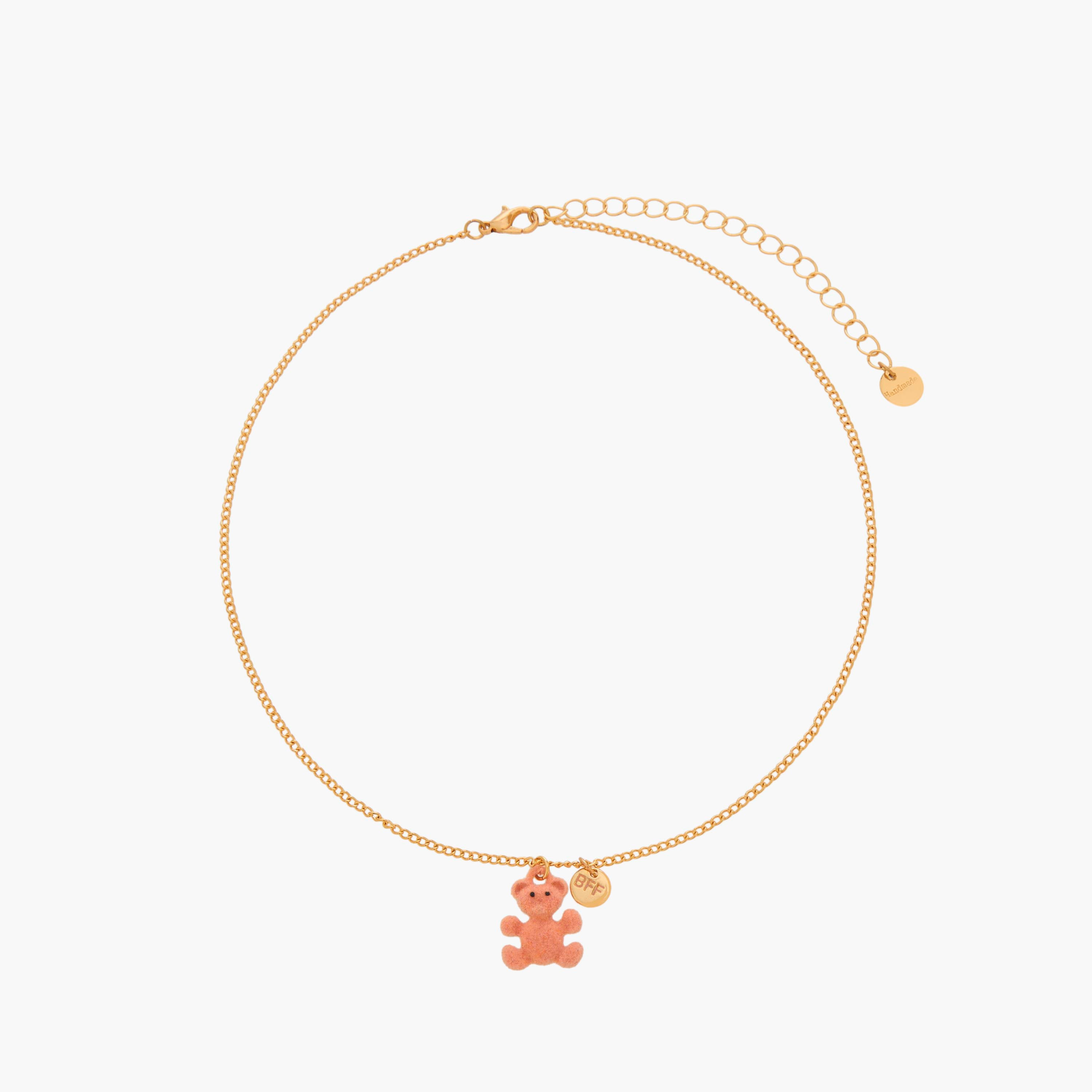طقم قلادات ذهبية قطعتين بدلاية دب-women-watchesandjewellery-jewellery-necklacesandpendants-image-2