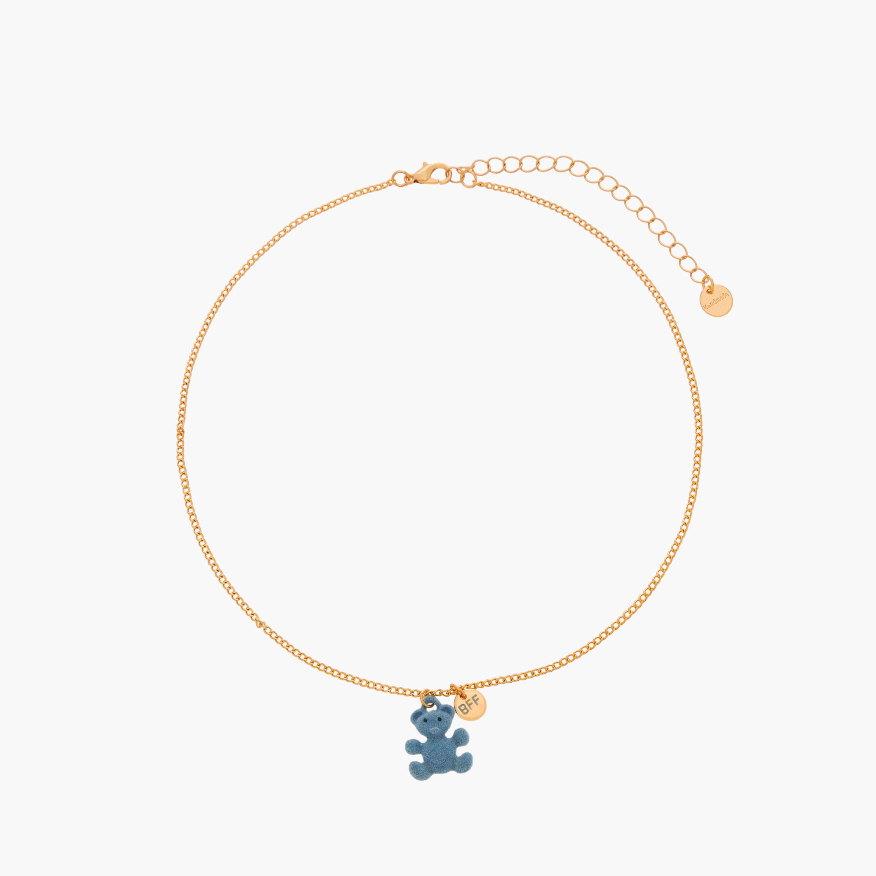طقم قلادات ذهبية قطعتين بدلاية دب-women-watchesandjewellery-jewellery-necklacesandpendants-image-3