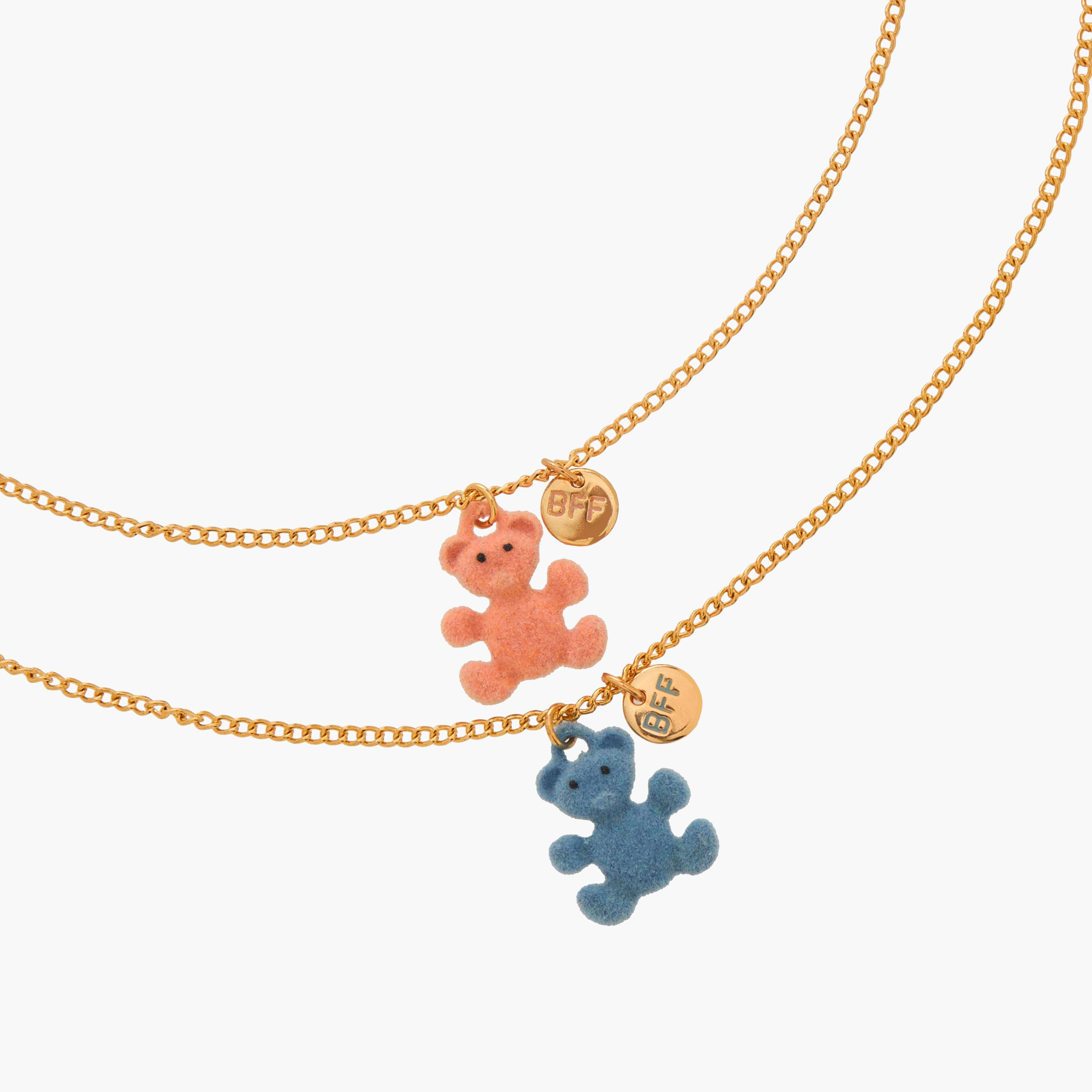 طقم قلادات ذهبية قطعتين بدلاية دب-women-watchesandjewellery-jewellery-necklacesandpendants-image-4