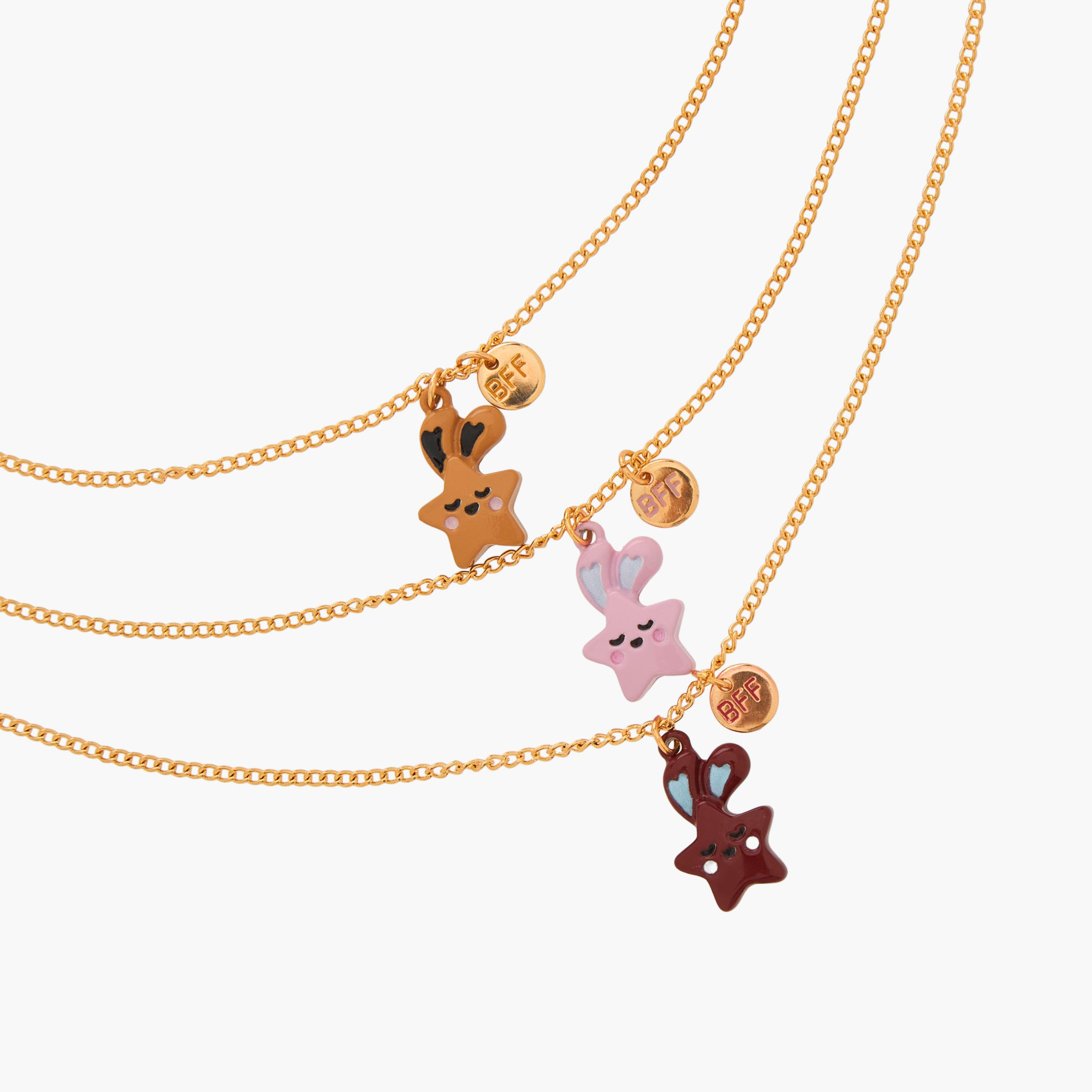 Pack of 3 Gold Tone Necklace with Star Pendant-women-watchesandjewellery-jewellery-necklacesandpendants-image-6