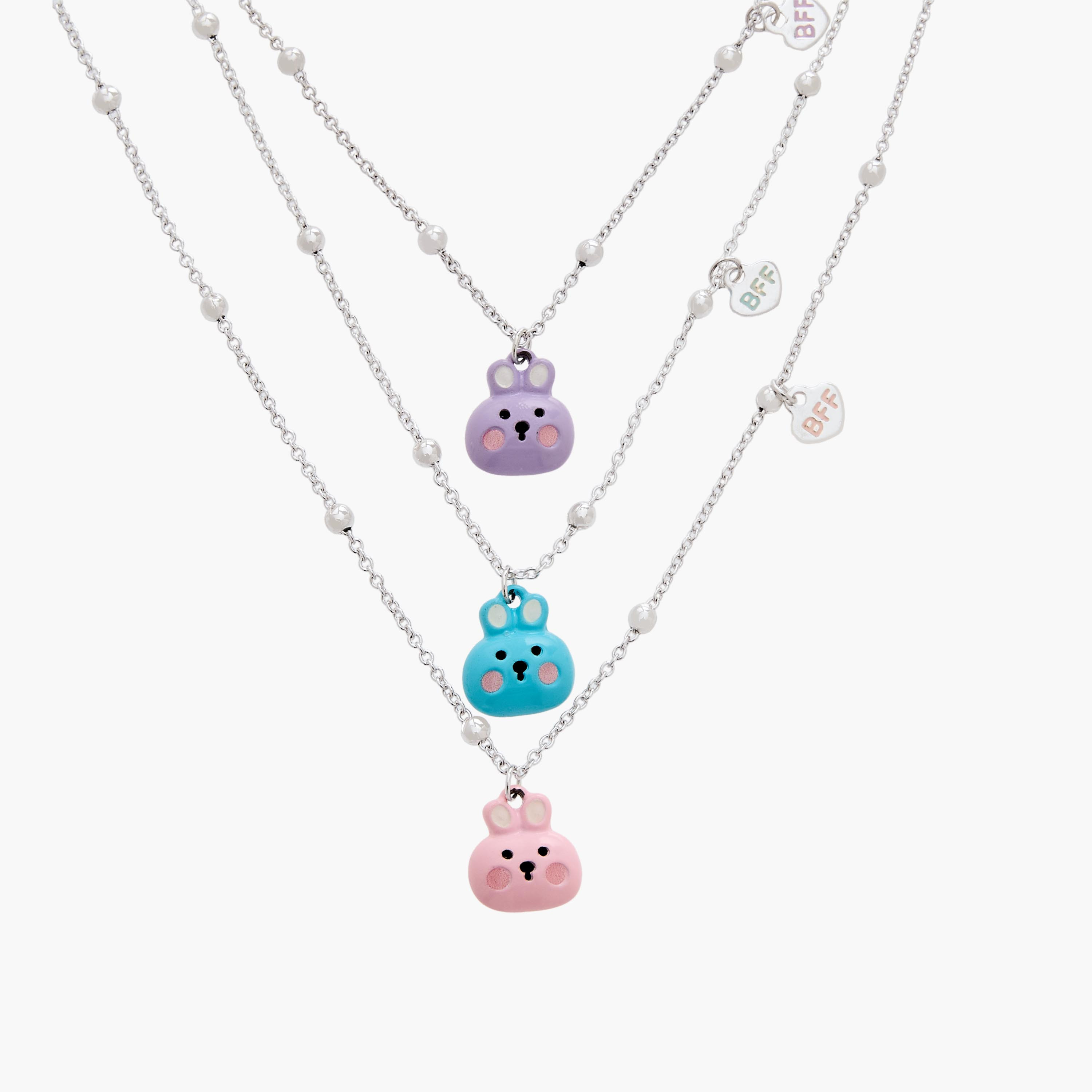 Pack of 3 Gold Tone Necklace with Bunny Pendant-women-watchesandjewellery-jewellery-necklacesandpendants-image-5