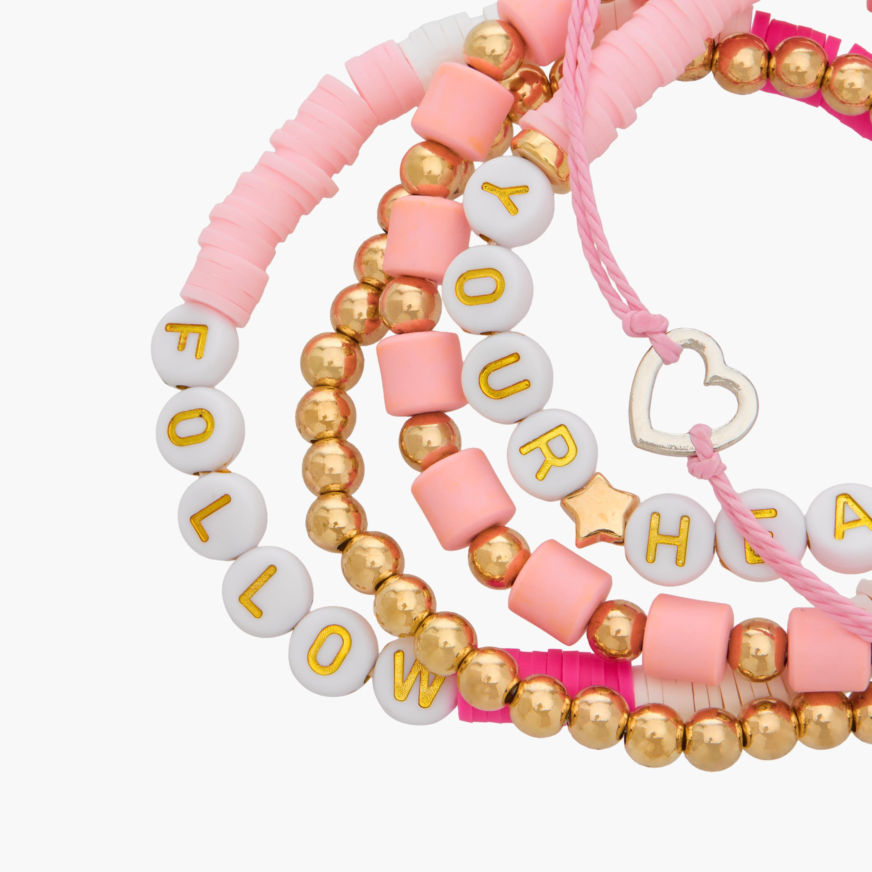 طقم من 5 أساور خرز معدنية بتعليقة-women-watchesandjewellery-jewellery-banglesandbracelets-image-13