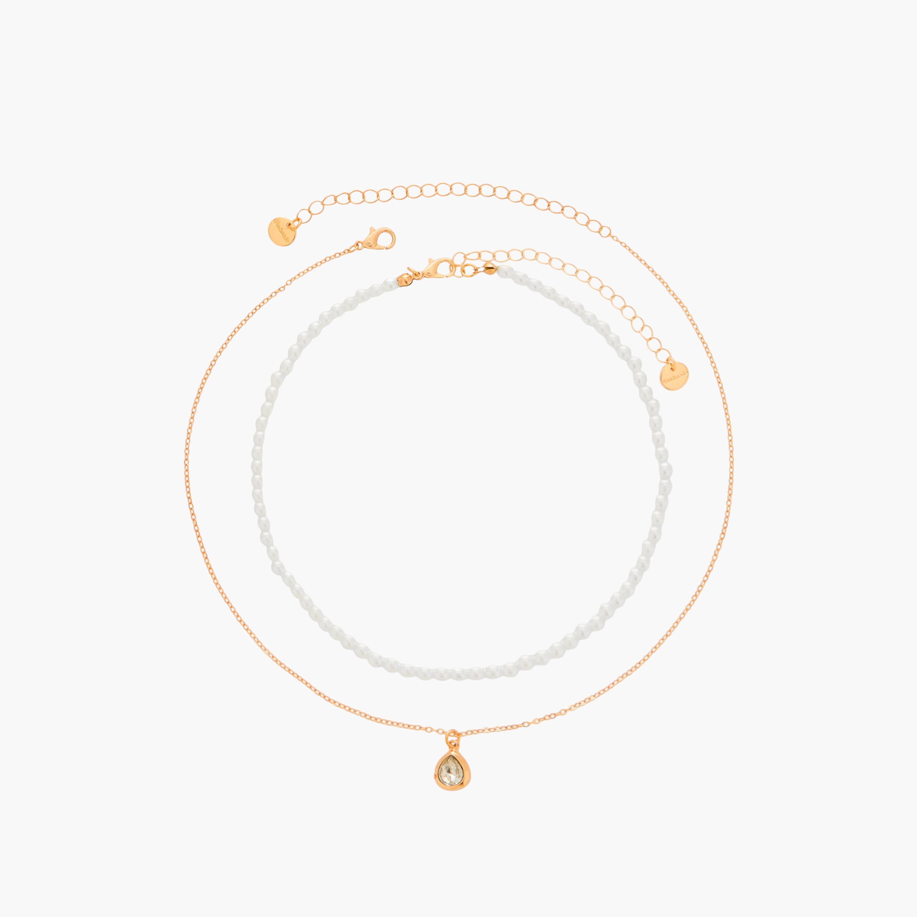 Set of 2 - Metallic Necklace with Assorted Design-women-watchesandjewellery-jewellery-necklacesandpendants-image-1