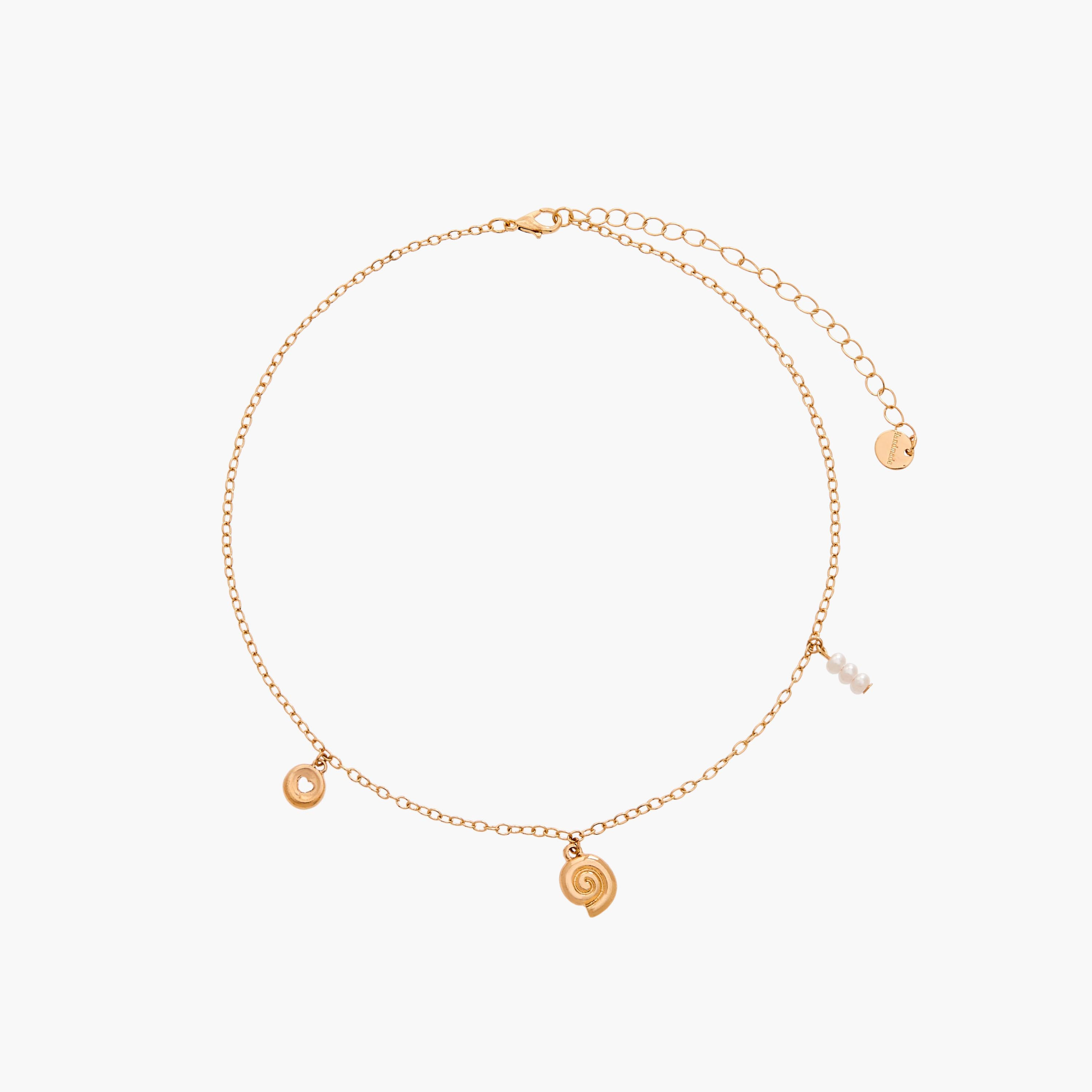 طقم قلادات ذهبية بدلايات من قطعتين-women-watchesandjewellery-jewellery-necklacesandpendants-image-3