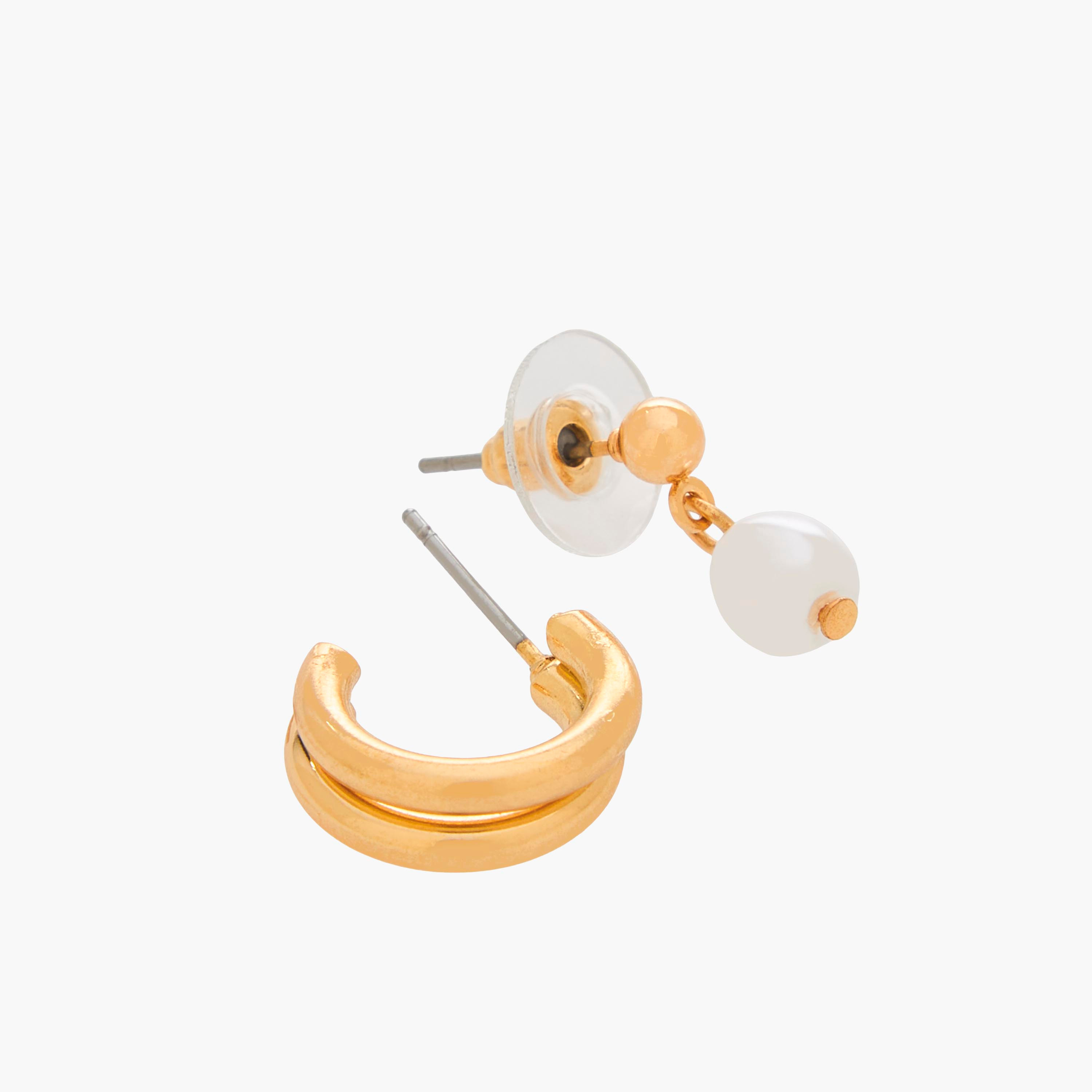 Pack of 6 Gold Tone Assorted Earrings with Pushback Closure-women-watchesandjewellery-jewellery-earrings-image-4