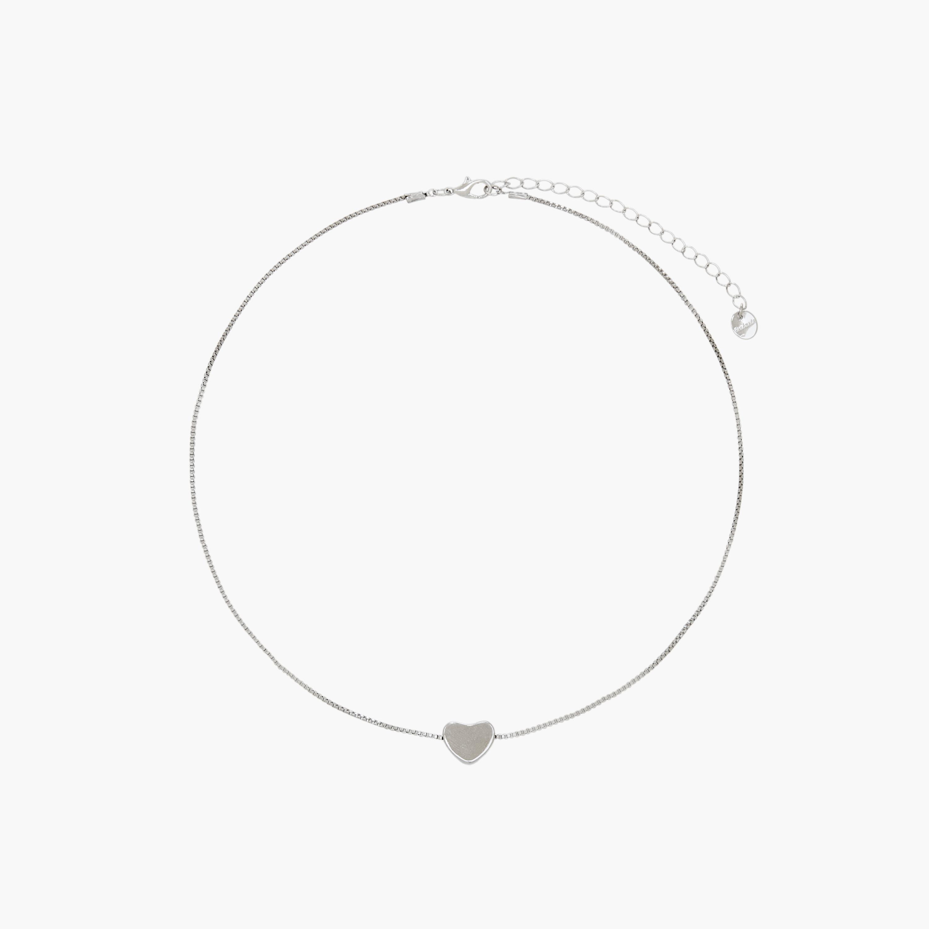 قلادة فضية بدلاية قلب-women-watchesandjewellery-jewellery-necklacesandpendants-image-1