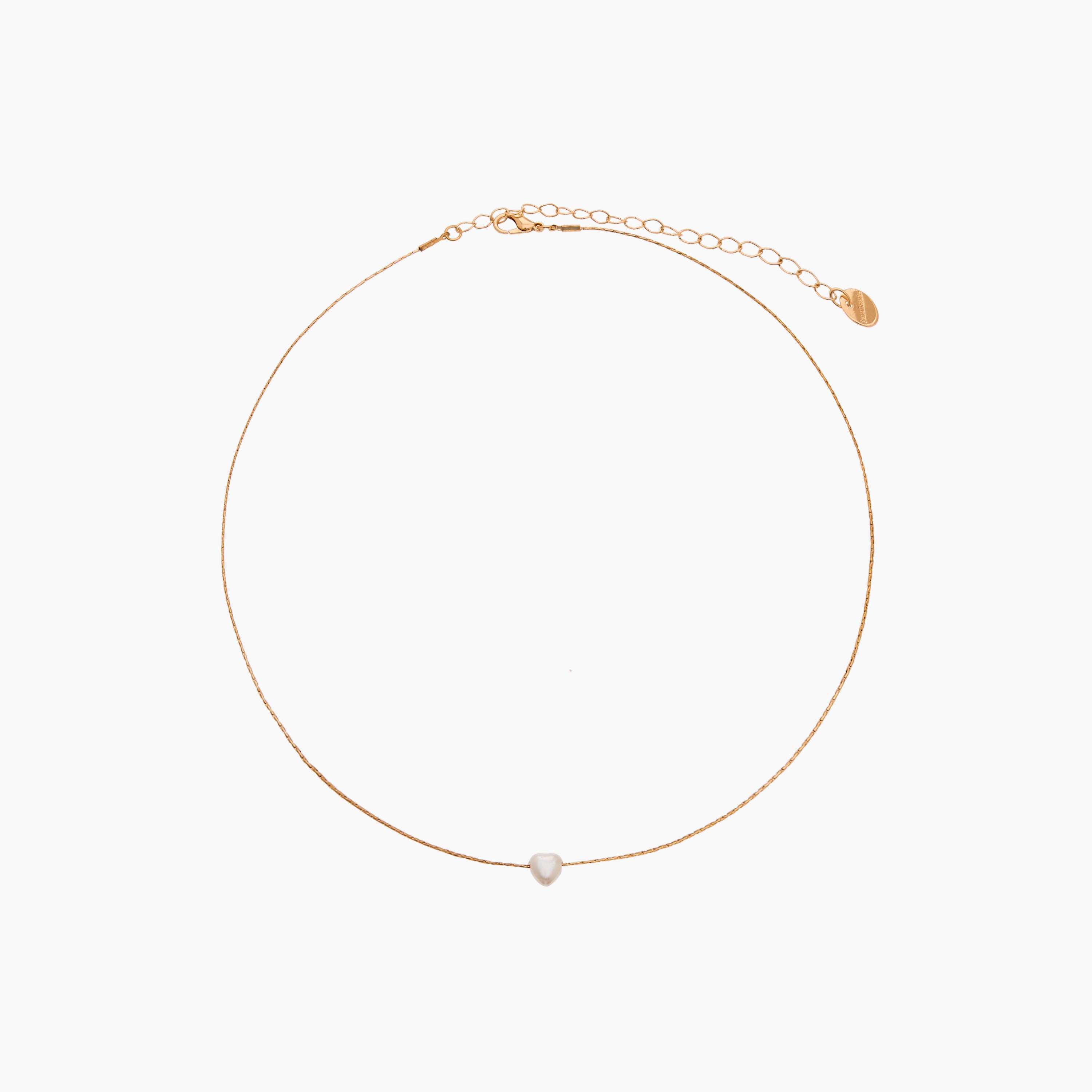 Gold Tone Necklace with Pearl Pendant-women-watchesandjewellery-jewellery-necklacesandpendants-image-1