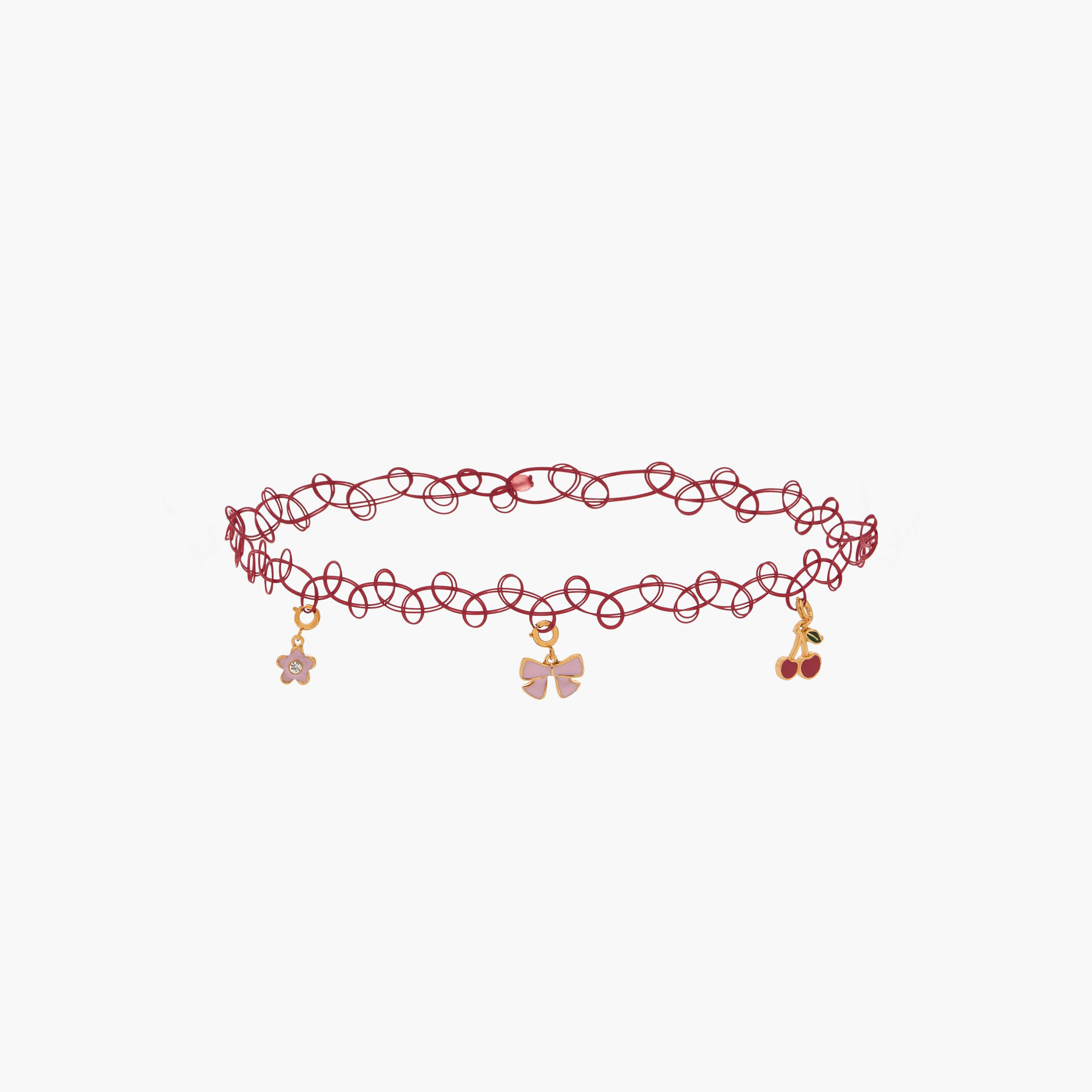 طقم قلادة تشوكر مع تعليقات - قطعتين-women-watchesandjewellery-jewellery-necklacesandpendants-image-3