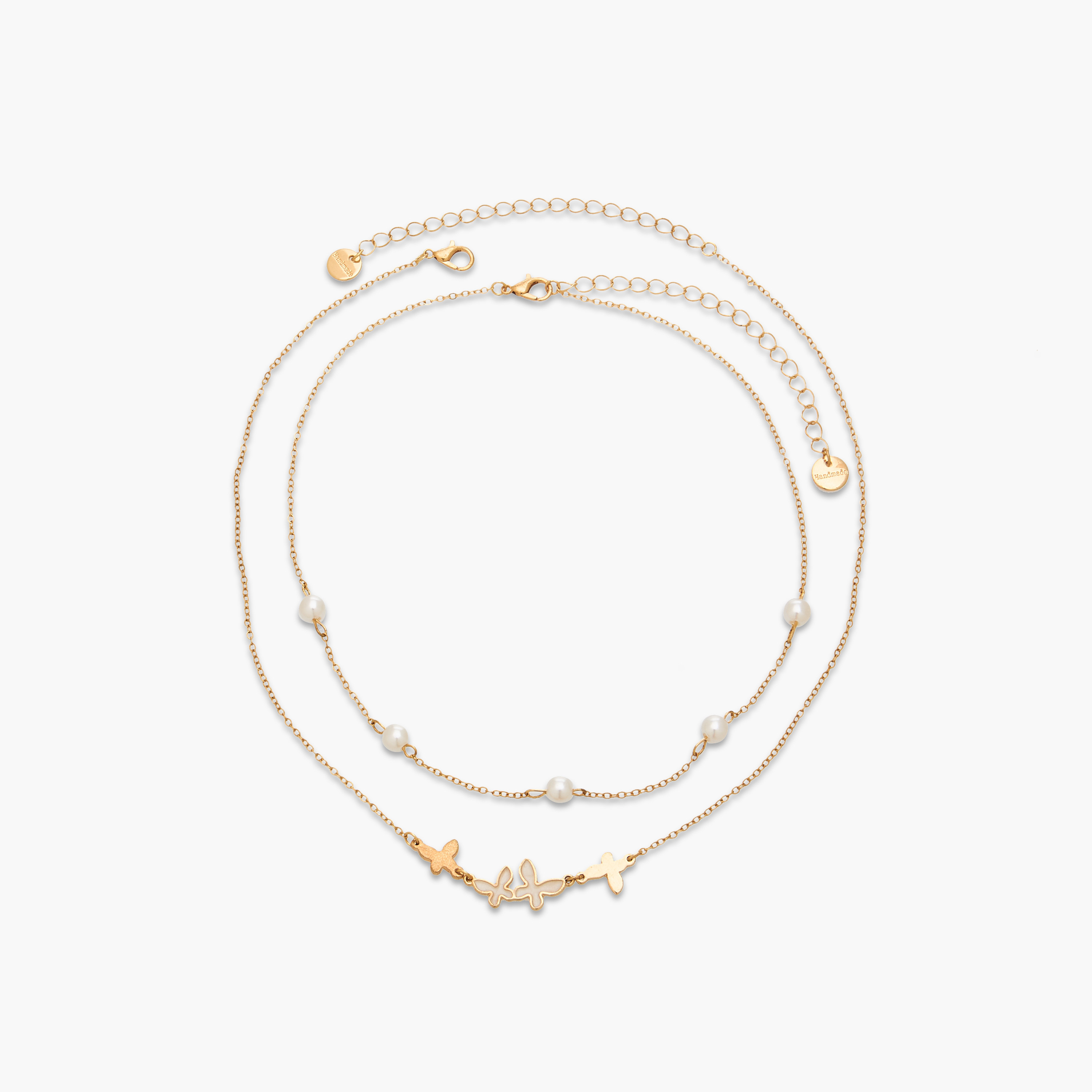 Pack of 2 Gold Tone Necklace with Pendants-women-watchesandjewellery-jewellery-necklacesandpendants-image-1
