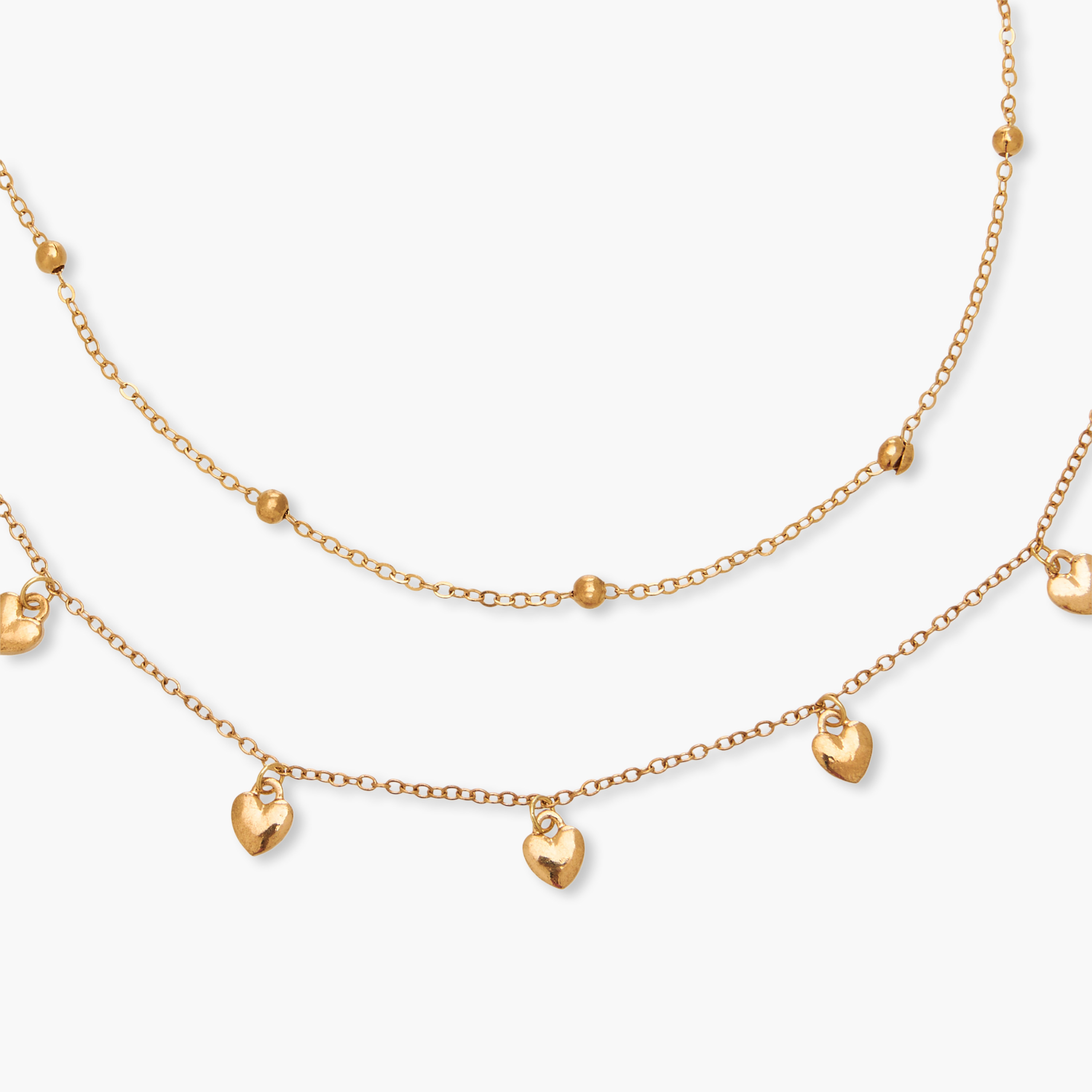 طقم 2 سلسلة قلادة بلون ذهبي مع تعليقات-women-watchesandjewellery-jewellery-necklacesandpendants-image-4