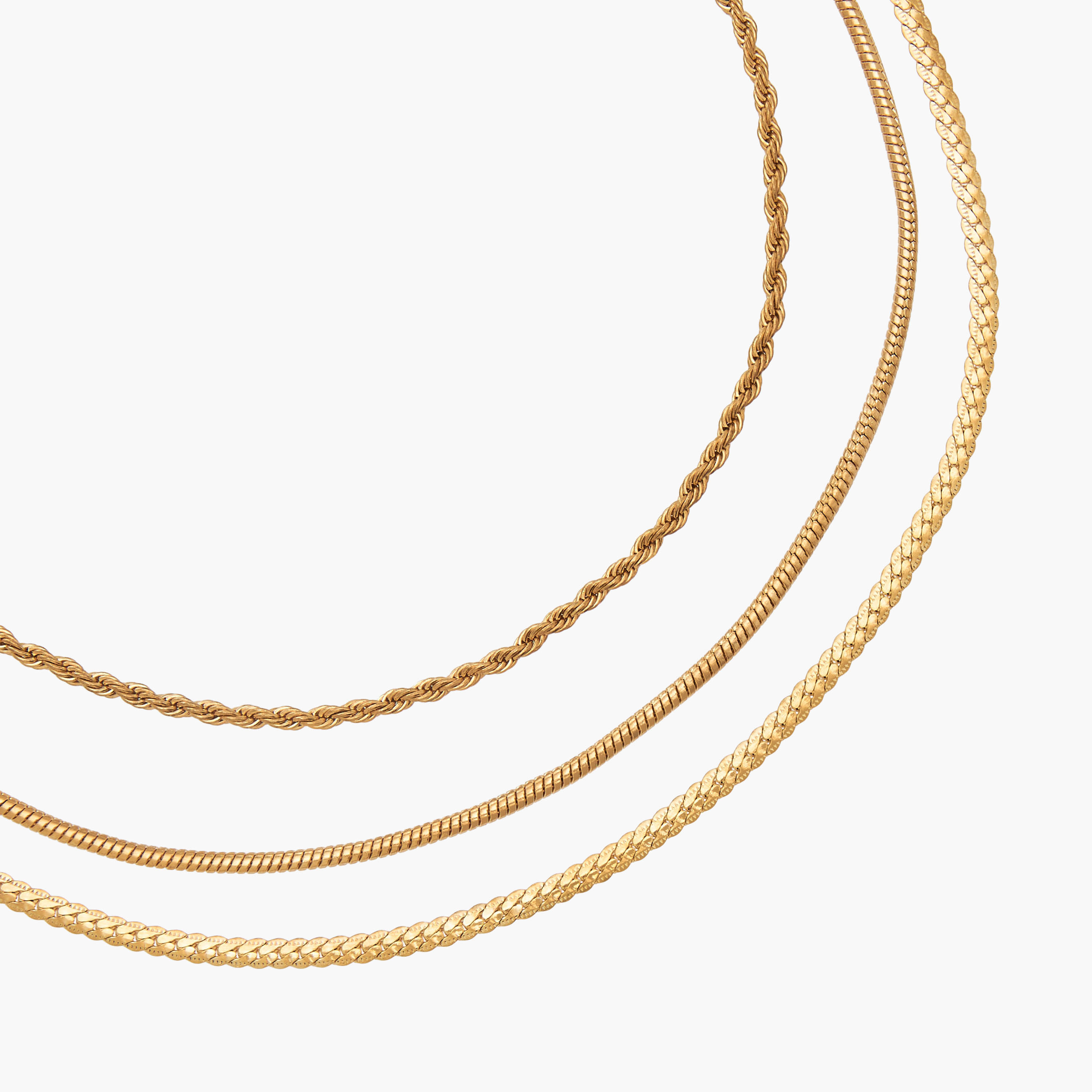 Pack of 3 Gold Tone Necklace with Twisted Design-women-watchesandjewellery-jewellery-necklacesandpendants-image-5