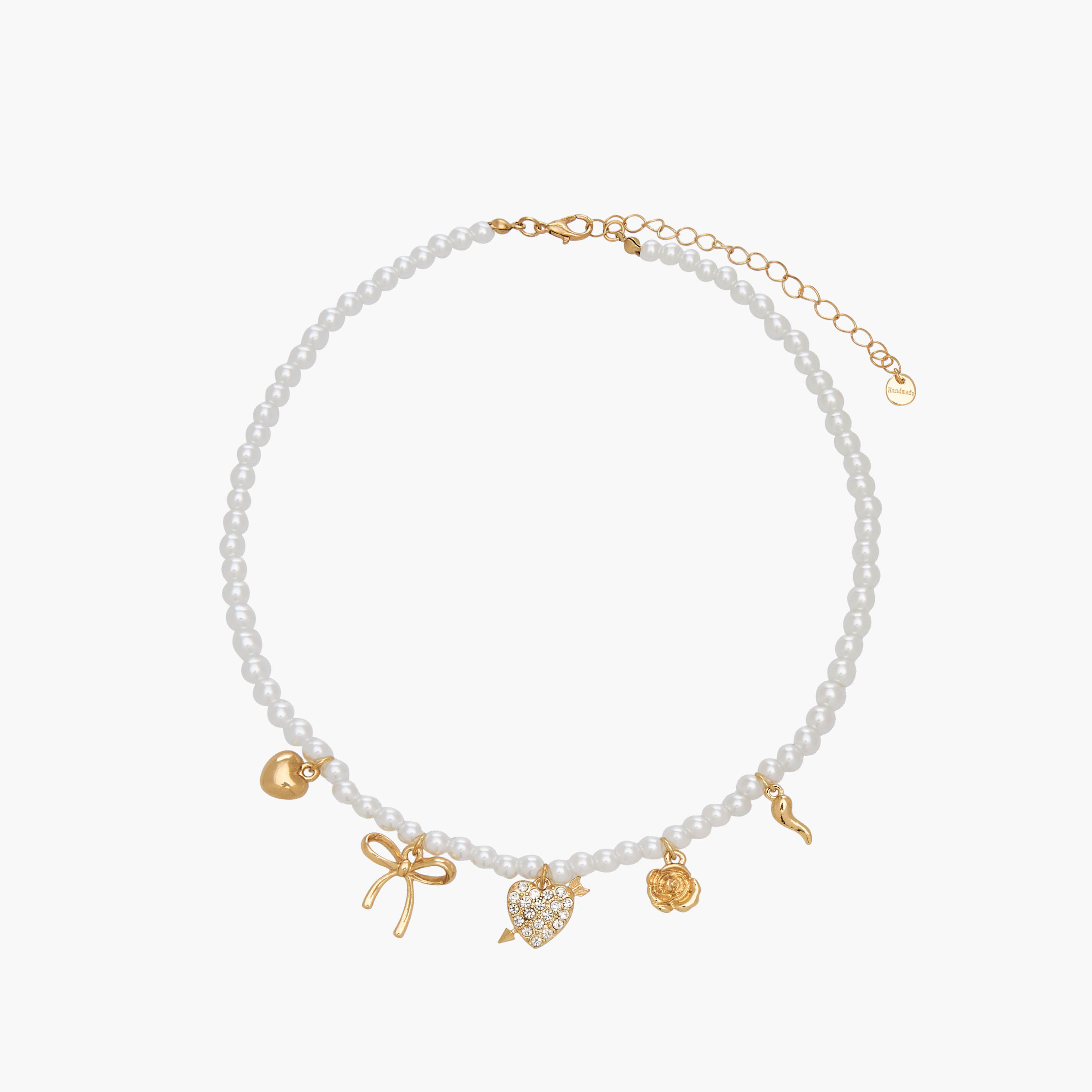 Set of 5 - Gold Tone Pendant Necklace with Assorted Designs-women-watchesandjewellery-jewellery-necklacesandpendants-image-2